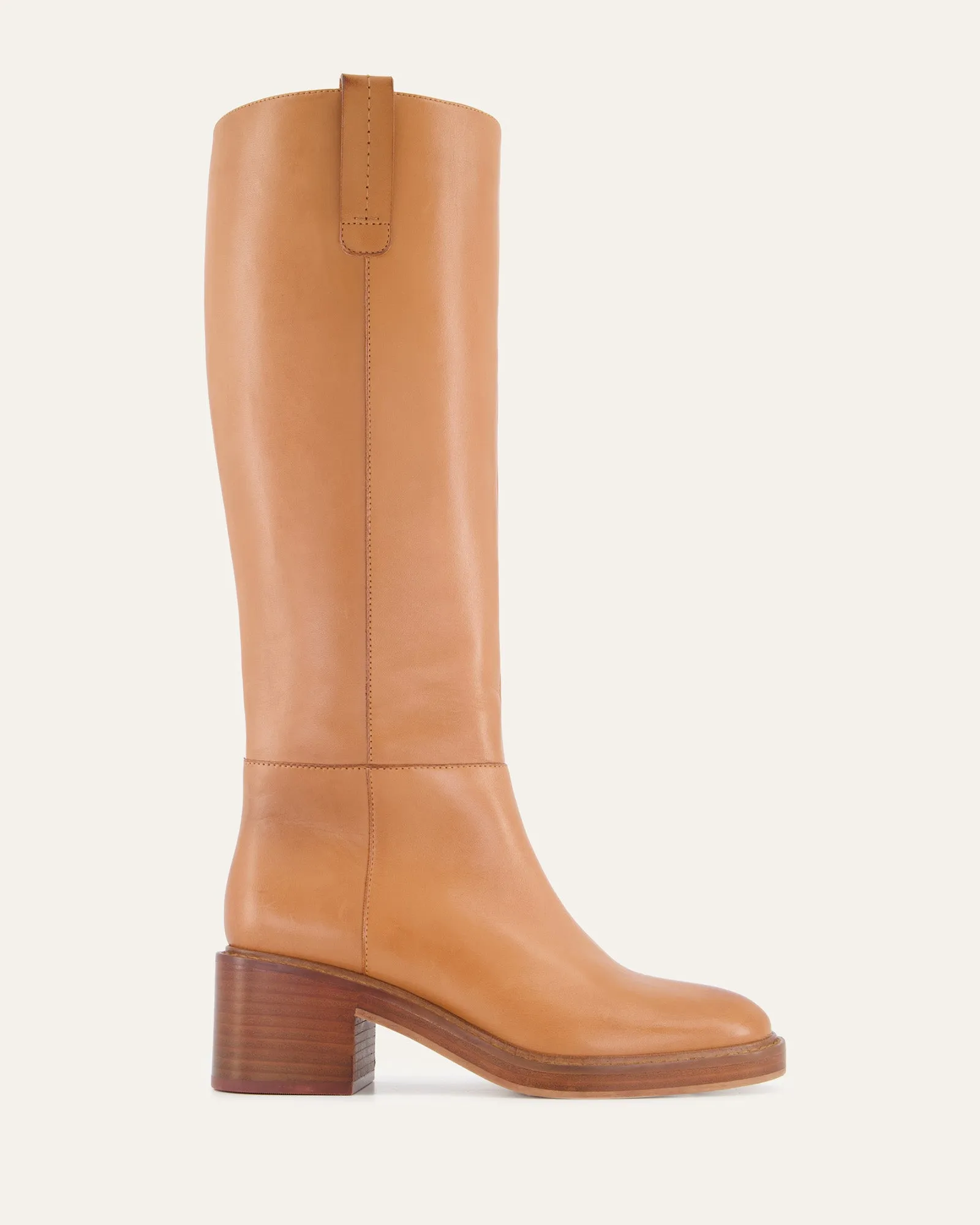 RIO KNEE BOOTS BRANDY LEATHER sold by Jo Mercer