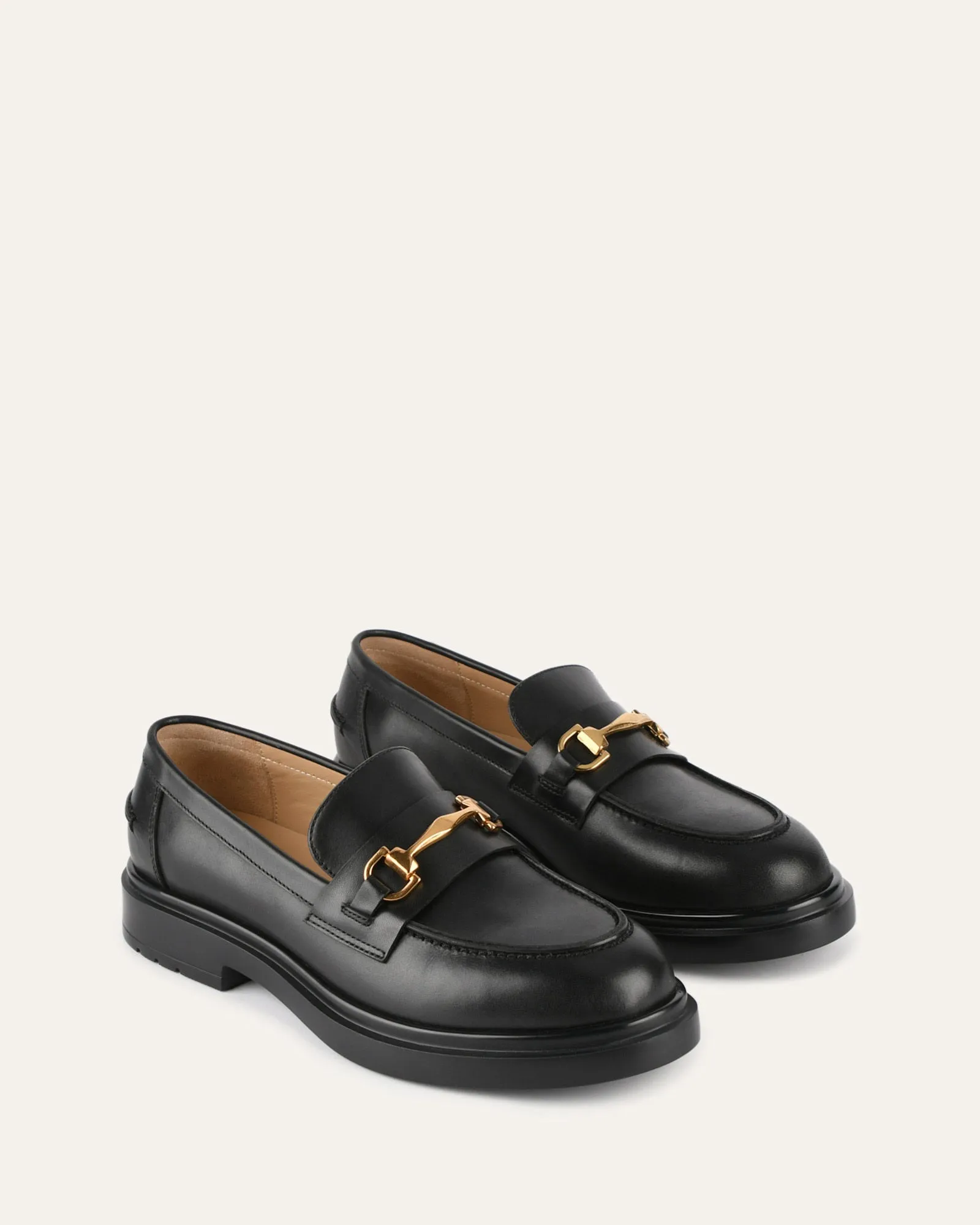 JULIO LOAFERS BLACK LEATHER sold by Jo Mercer product image thumbnail 3