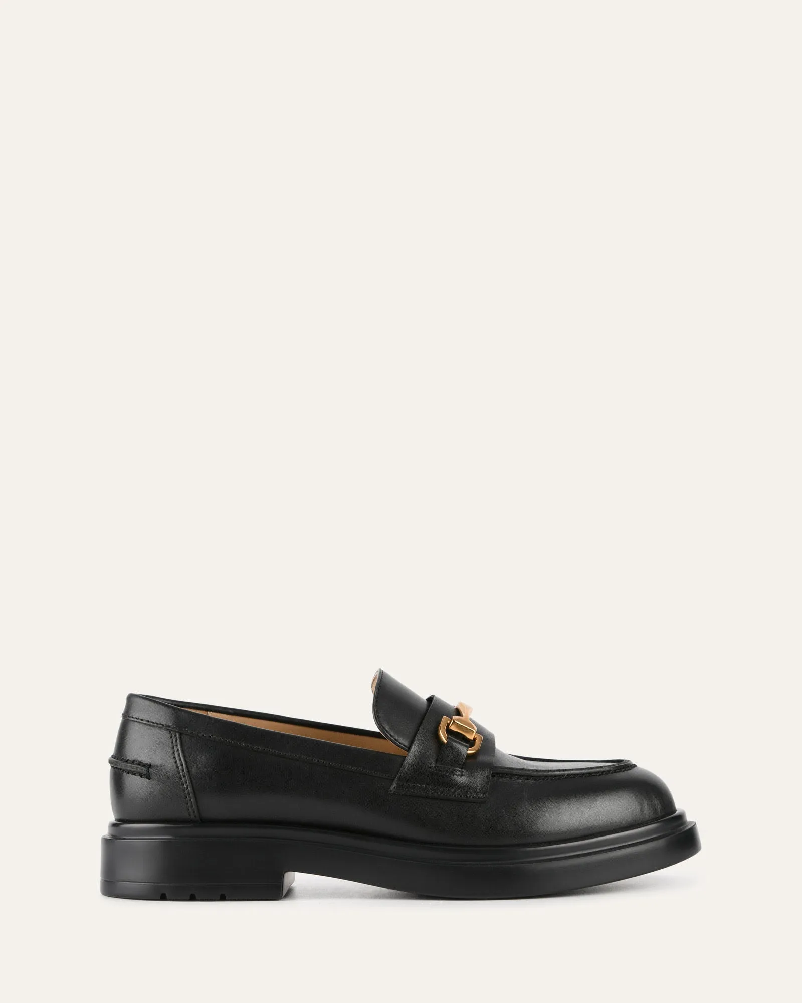 JULIO LOAFERS BLACK LEATHER sold by Jo Mercer