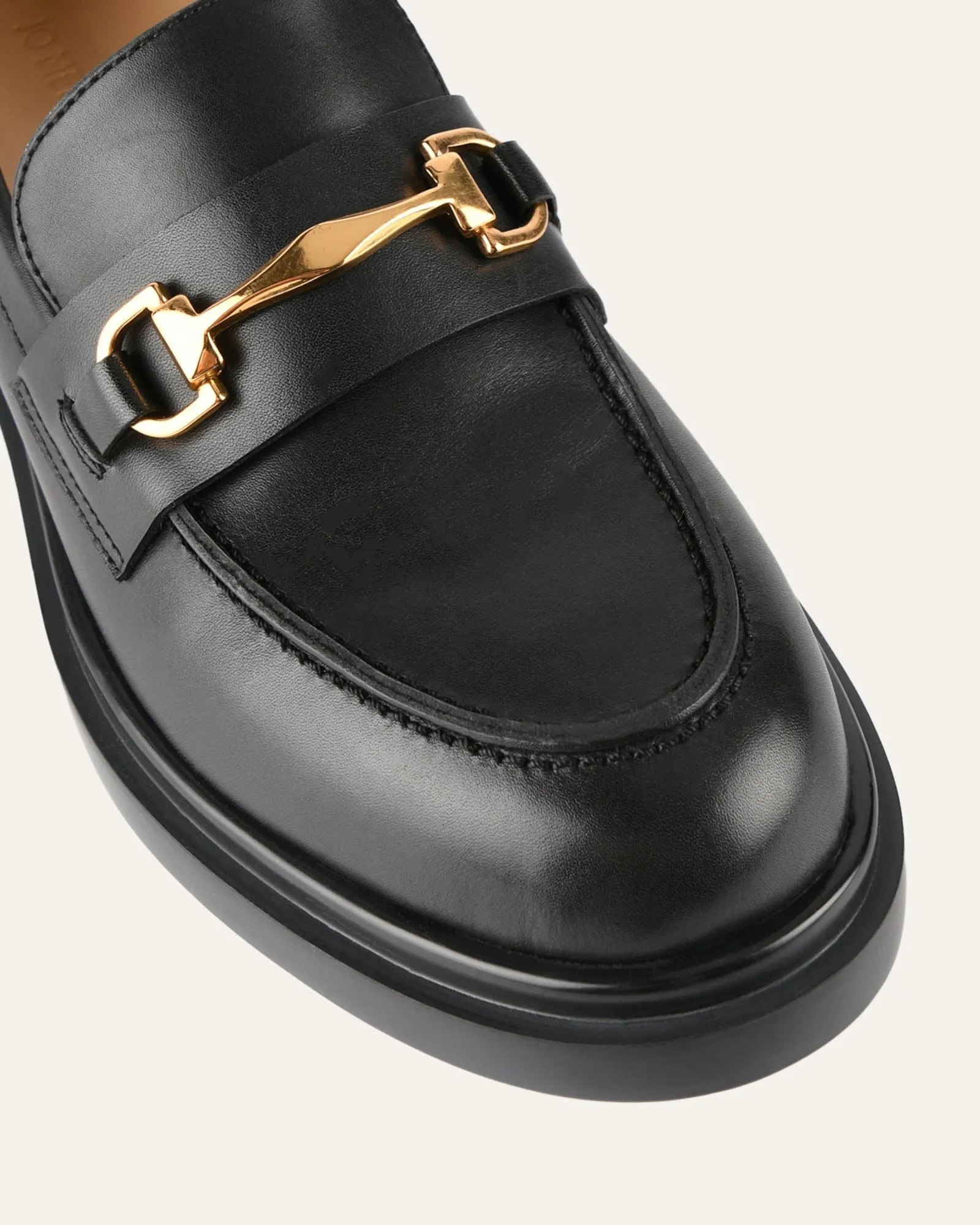 JULIO LOAFERS BLACK LEATHER sold by Jo Mercer product image thumbnail 4