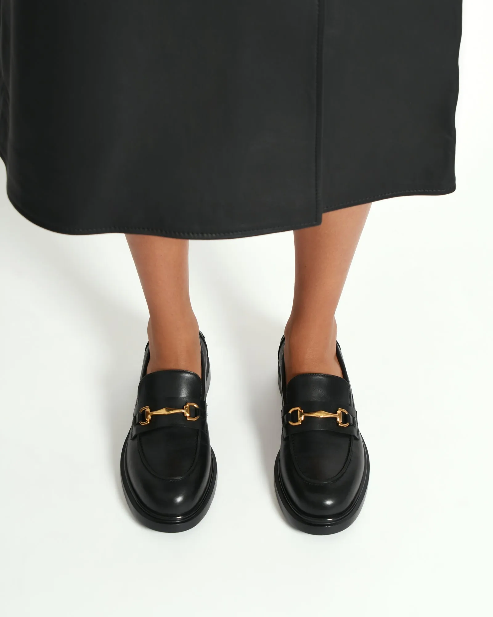 JULIO LOAFERS BLACK LEATHER sold by Jo Mercer product image thumbnail 2