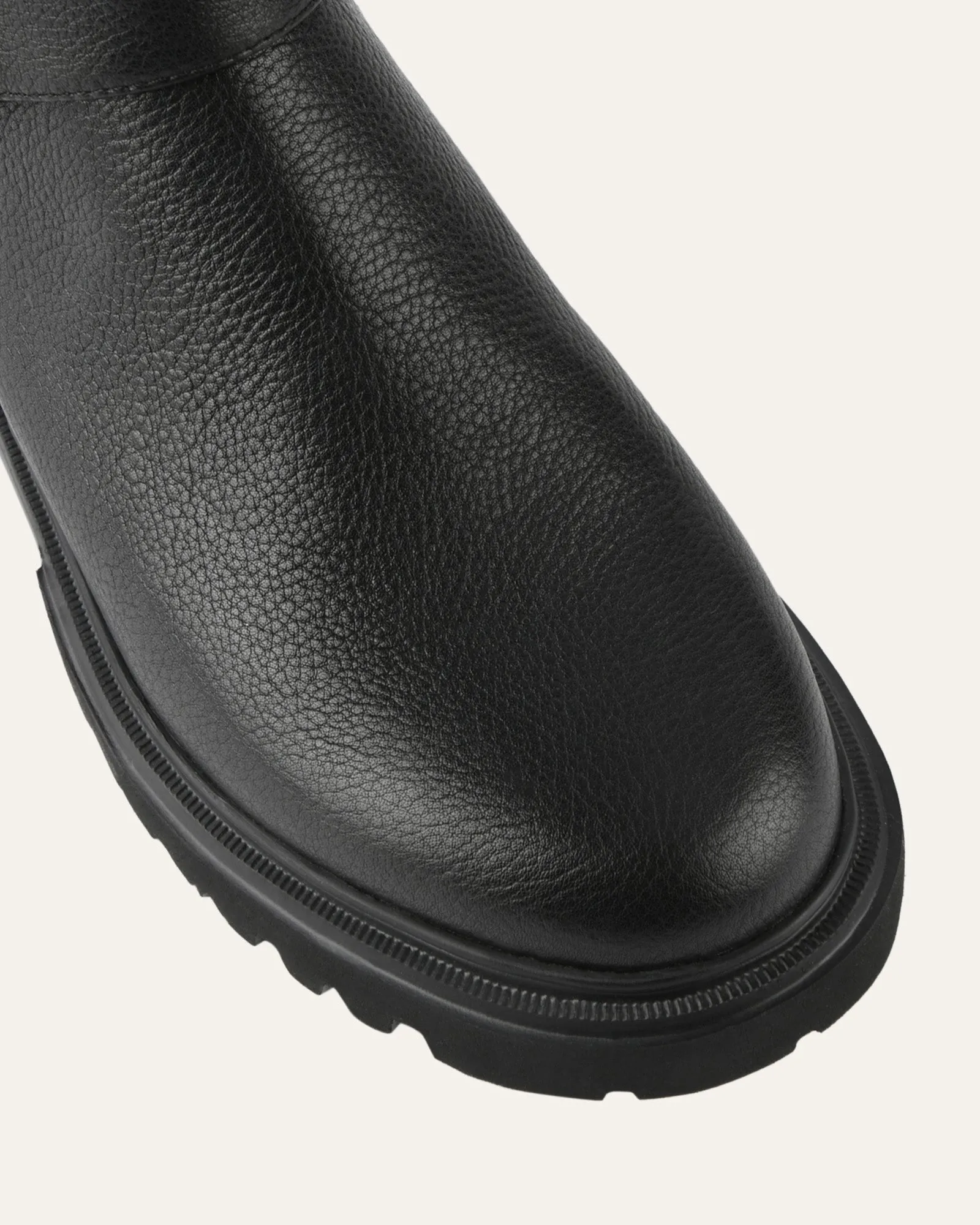 ELLIOT FLAT ANKLE BOOTS BLACK LEATHER sold by Jo Mercer product image thumbnail 3