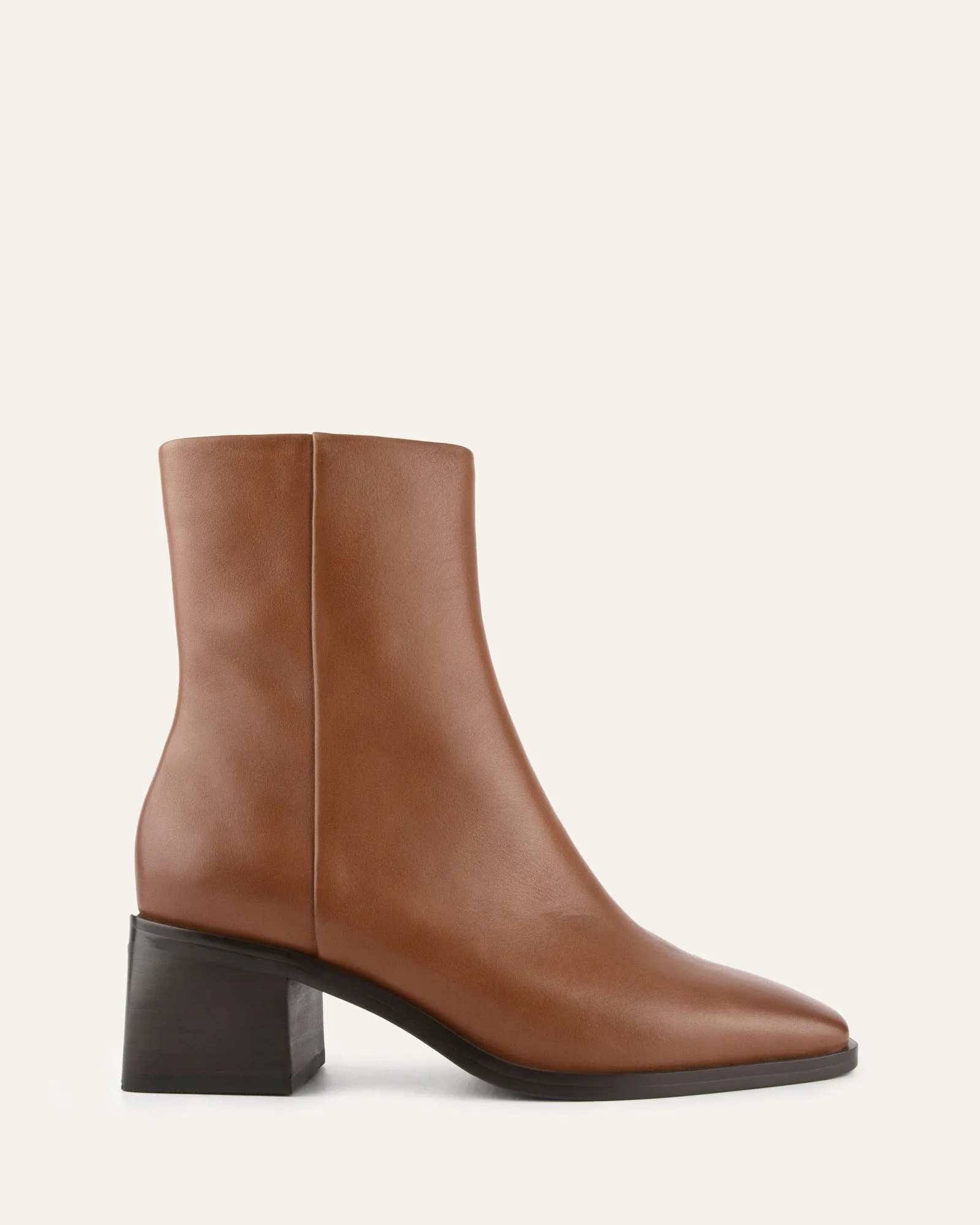 QUADE MID ANKLE BOOTS TRUE TAN LEATHER sold by Jo Mercer