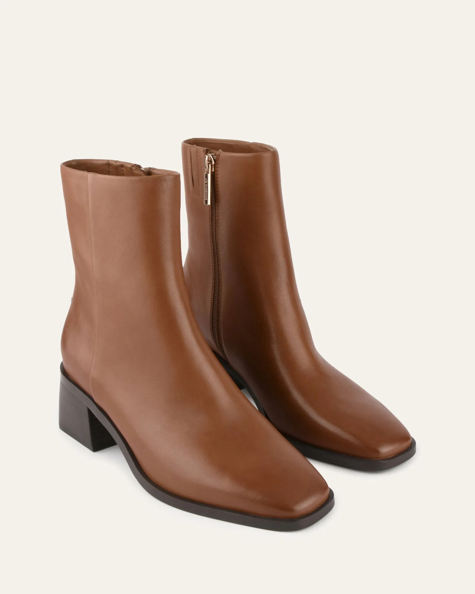 QUADE MID ANKLE BOOTS TRUE TAN LEATHER sold by Jo Mercer product image thumbnail 2