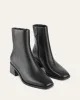 QUADE MID ANKLE BOOTS BLACK LEATHER sold by Jo Mercer