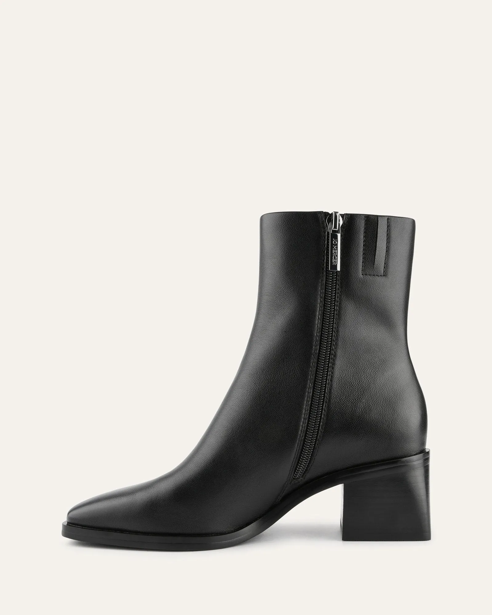 QUADE MID ANKLE BOOTS BLACK LEATHER sold by Jo Mercer product image thumbnail 5