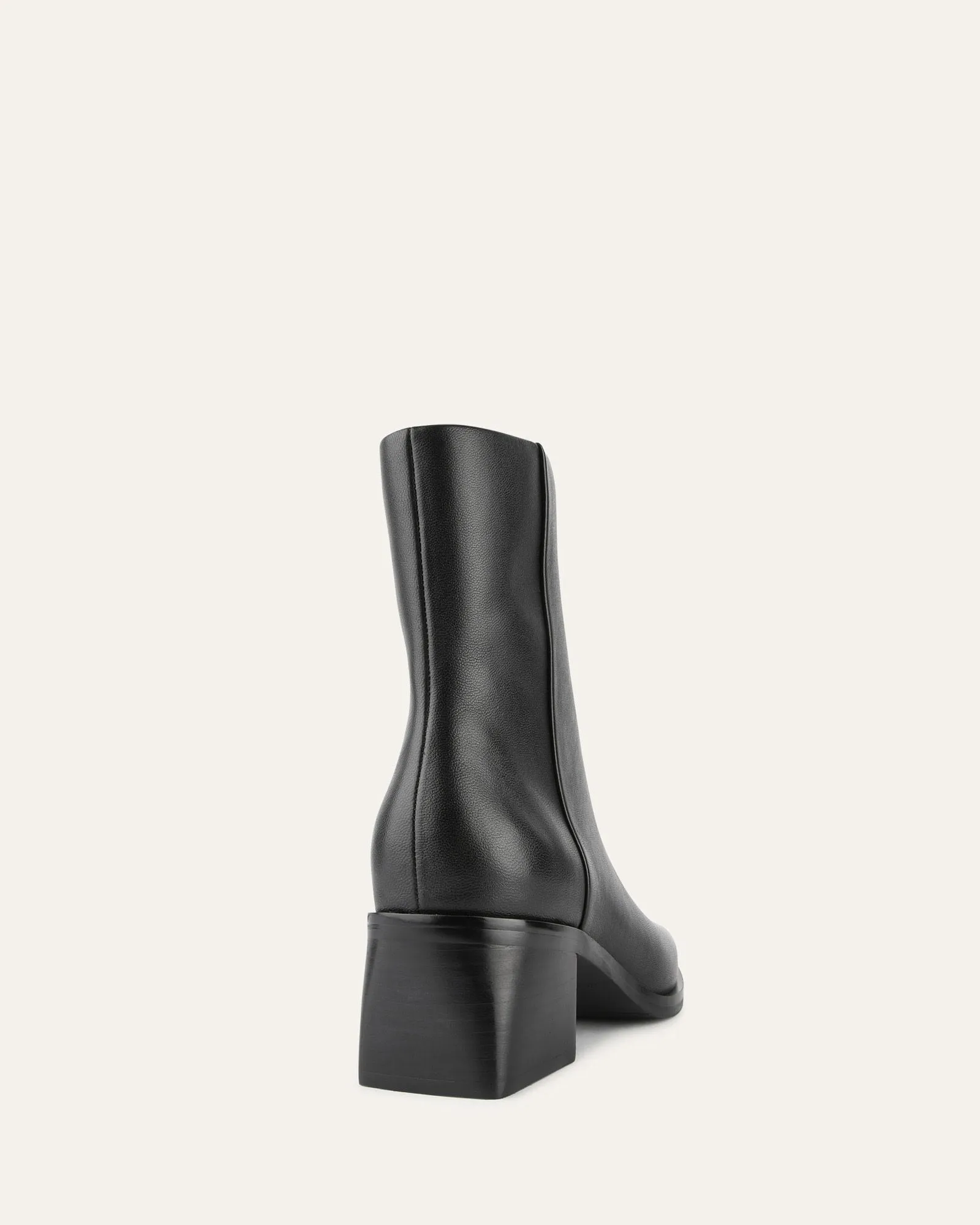 QUADE MID ANKLE BOOTS BLACK LEATHER sold by Jo Mercer product image thumbnail 4
