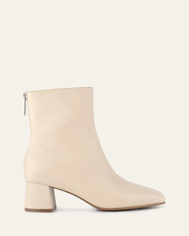 NORI MID ANKLE BOOTS SAND LEATHER sold by Jo Mercer