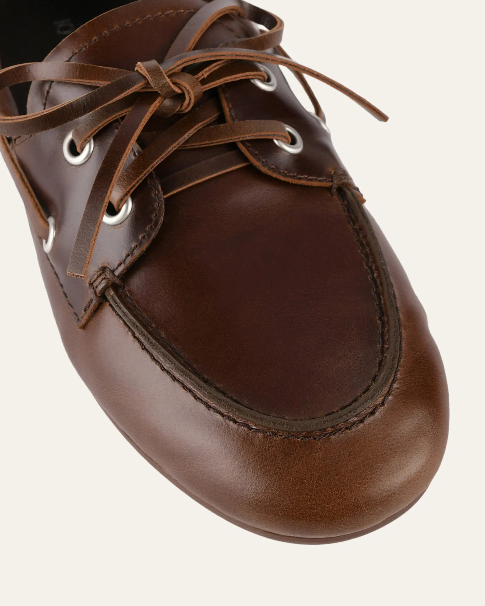 HELM LOAFERS PECAN WAXED LEATHER sold by Jo Mercer product image thumbnail 4