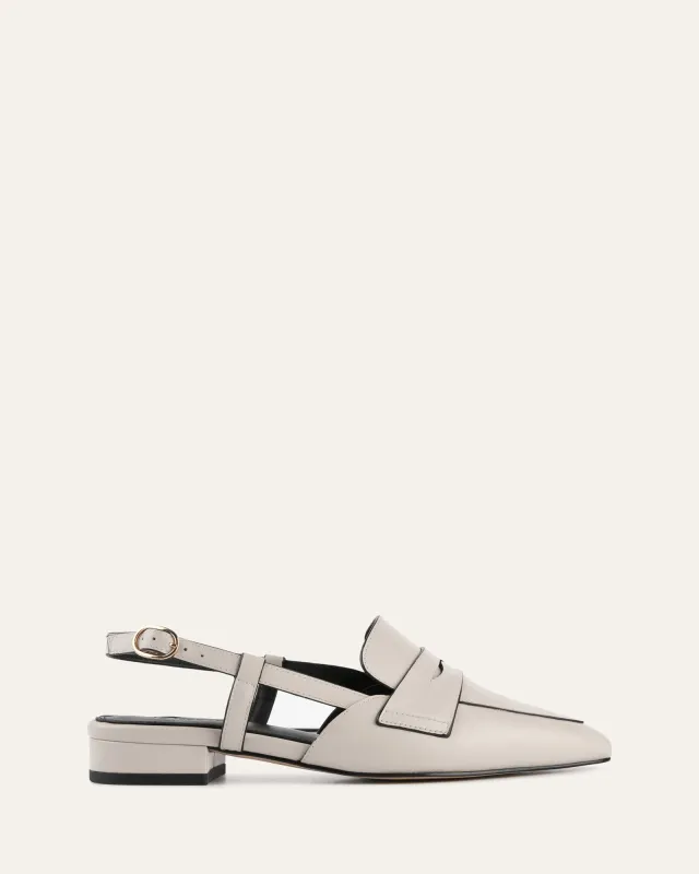 ELOISE DRESS FLATS BONE LEATHER sold by Jo Mercer