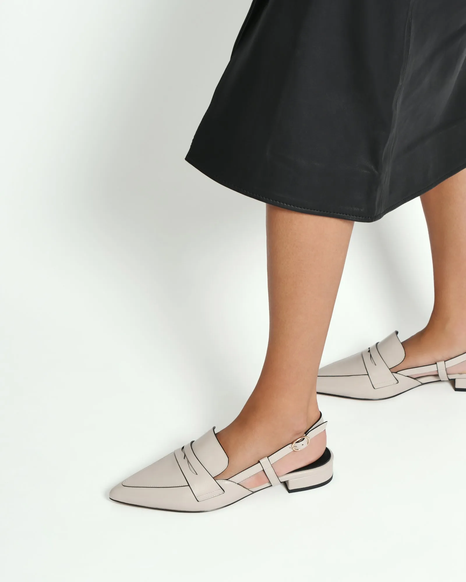 ELOISE DRESS FLATS BONE LEATHER sold by Jo Mercer product image thumbnail 2