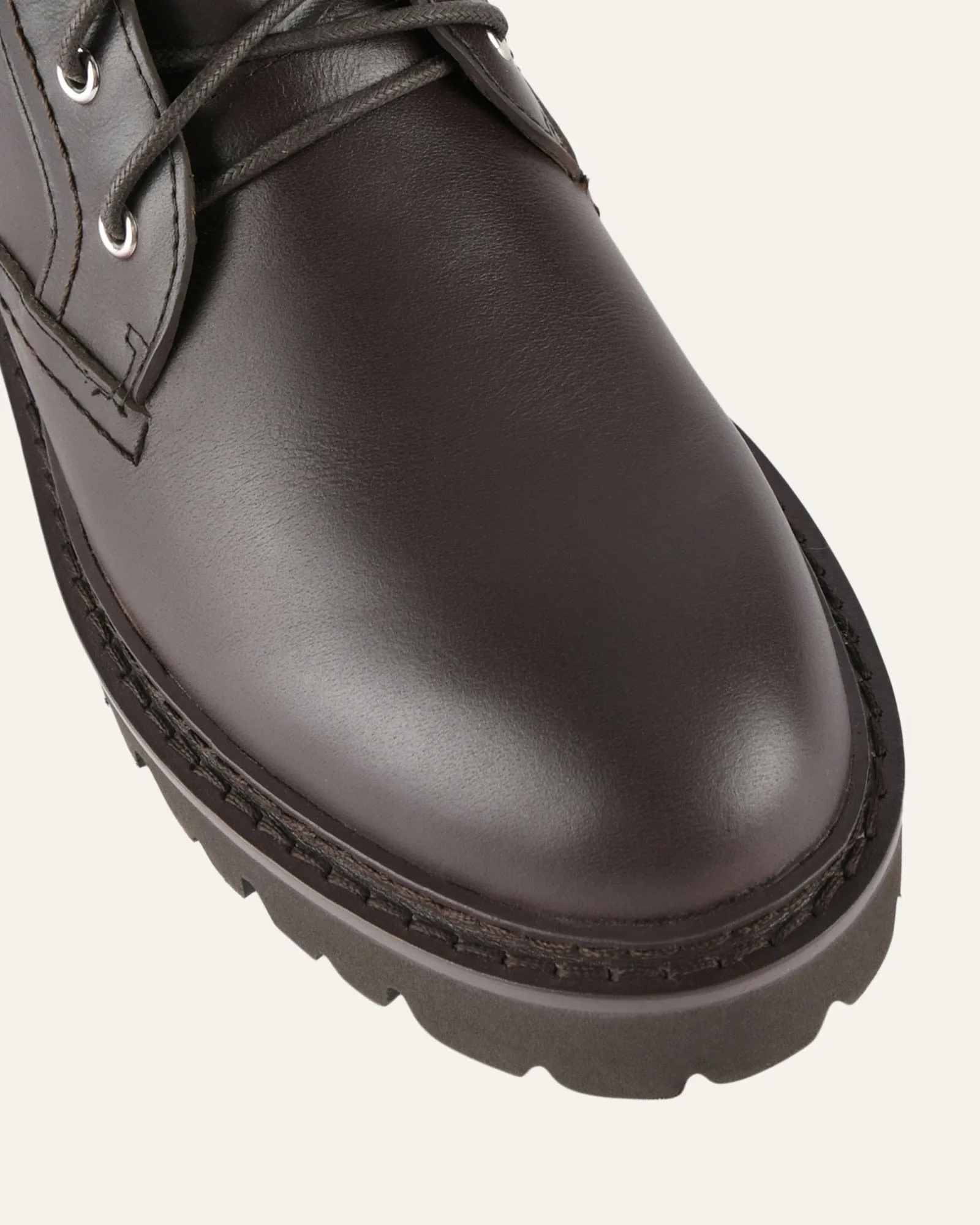 KODA FLAT ANKLE BOOTS CACAO LEATHER sold by Jo Mercer product image thumbnail 4