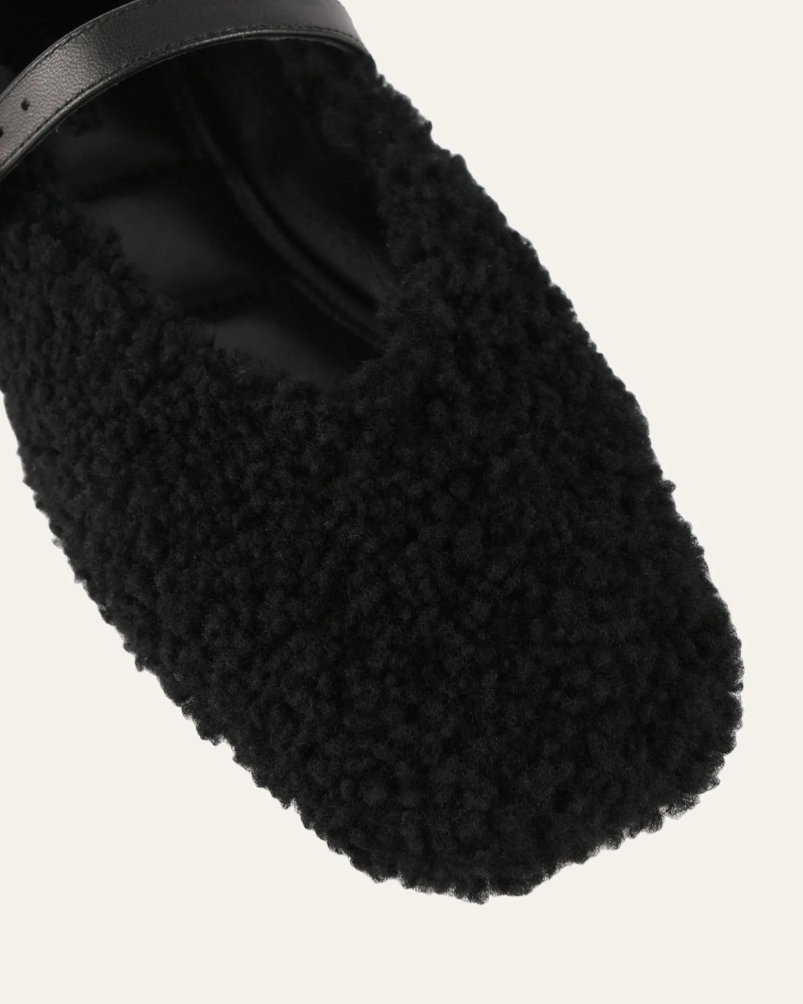 APRIL CASUAL FLATS BLACK SHEARLING sold by Jo Mercer product image thumbnail 3