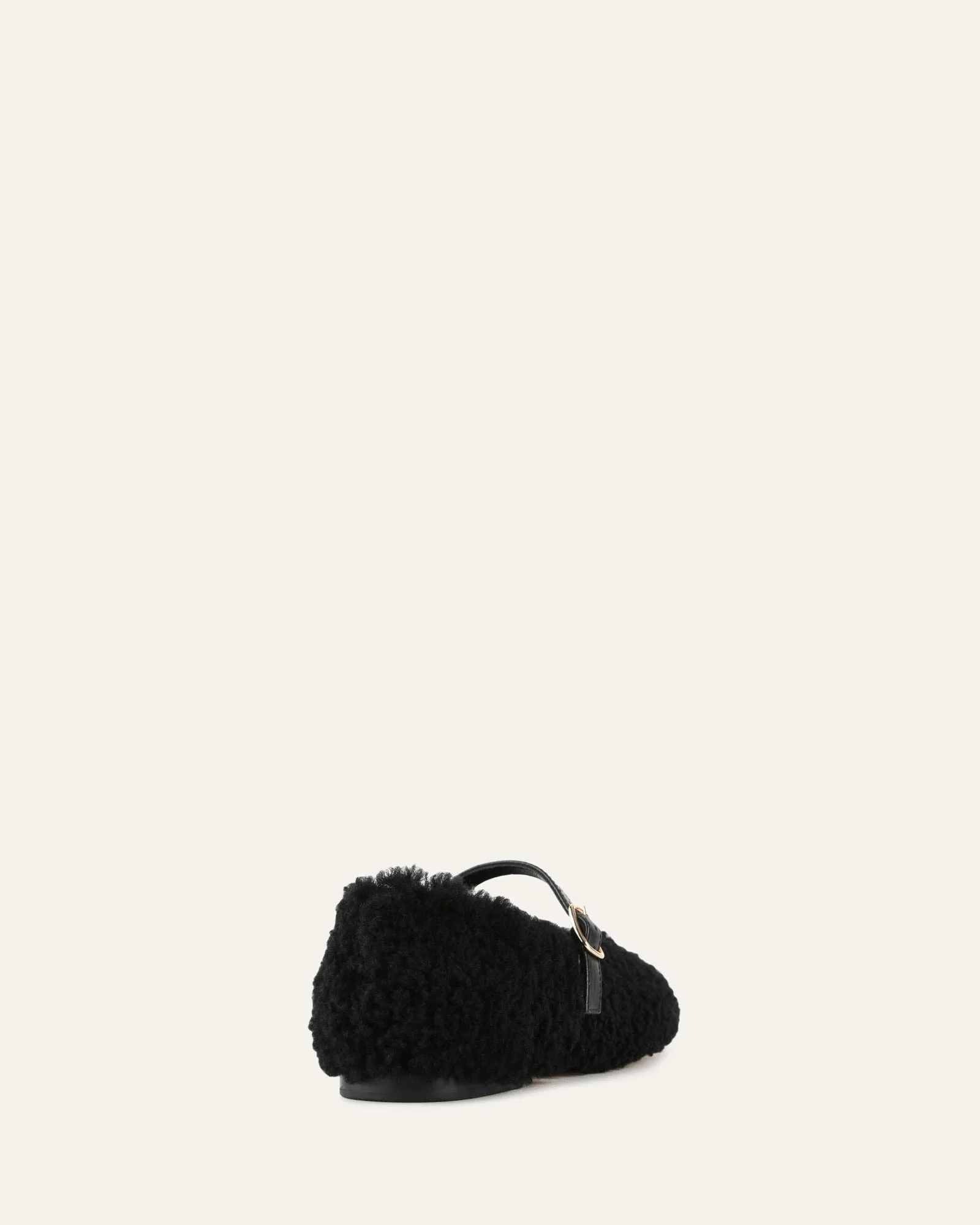 APRIL CASUAL FLATS BLACK SHEARLING sold by Jo Mercer product image thumbnail 4