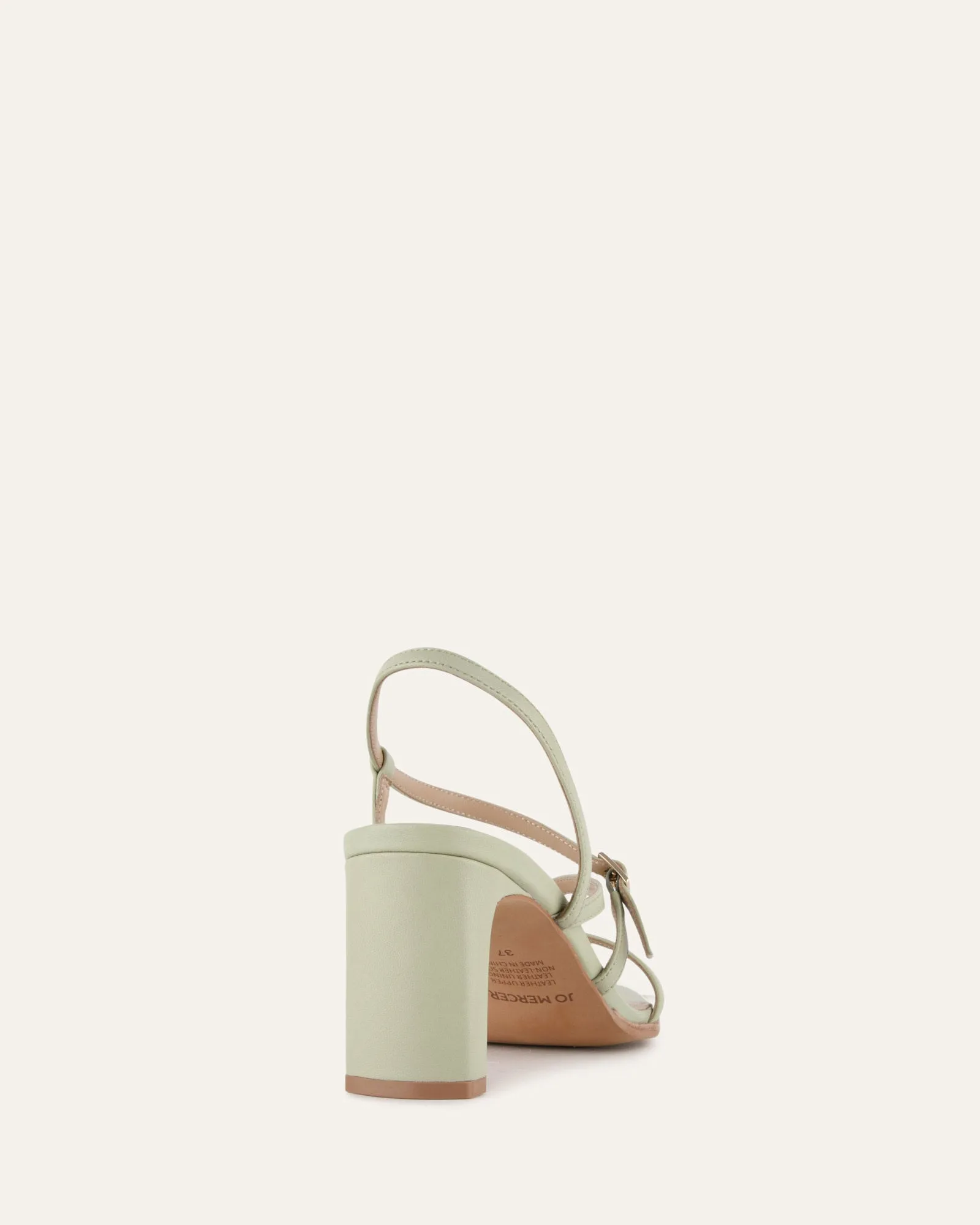 NALA MID HEEL SANDALS LIGHT SAGE LEATHER sold by Jo Mercer product image thumbnail 4