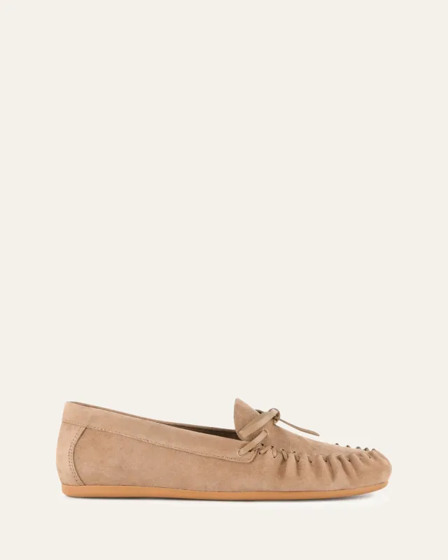 GRIFFIN LOAFERS LATTE SUEDE sold by Jo Mercer