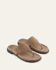 TOBY FLAT SANDALS LATTE SUEDE sold by Jo Mercer