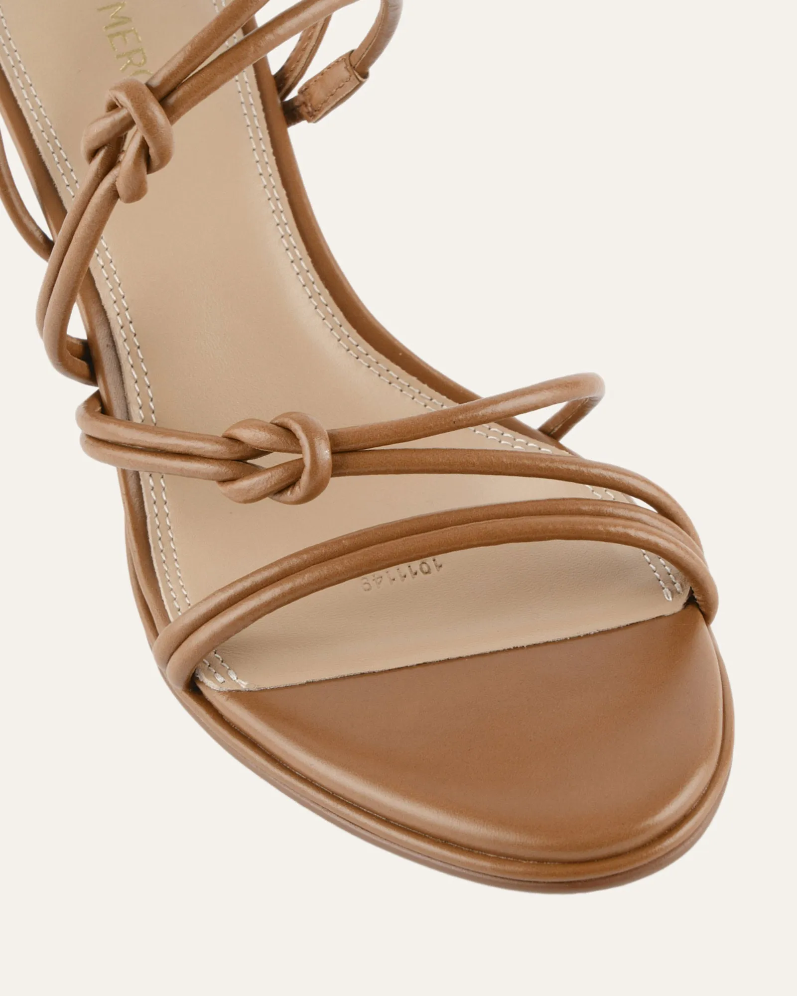 NORMA MID HEEL SANDALS TUSCAN TAN LEATHER sold by Jo Mercer product image thumbnail 3