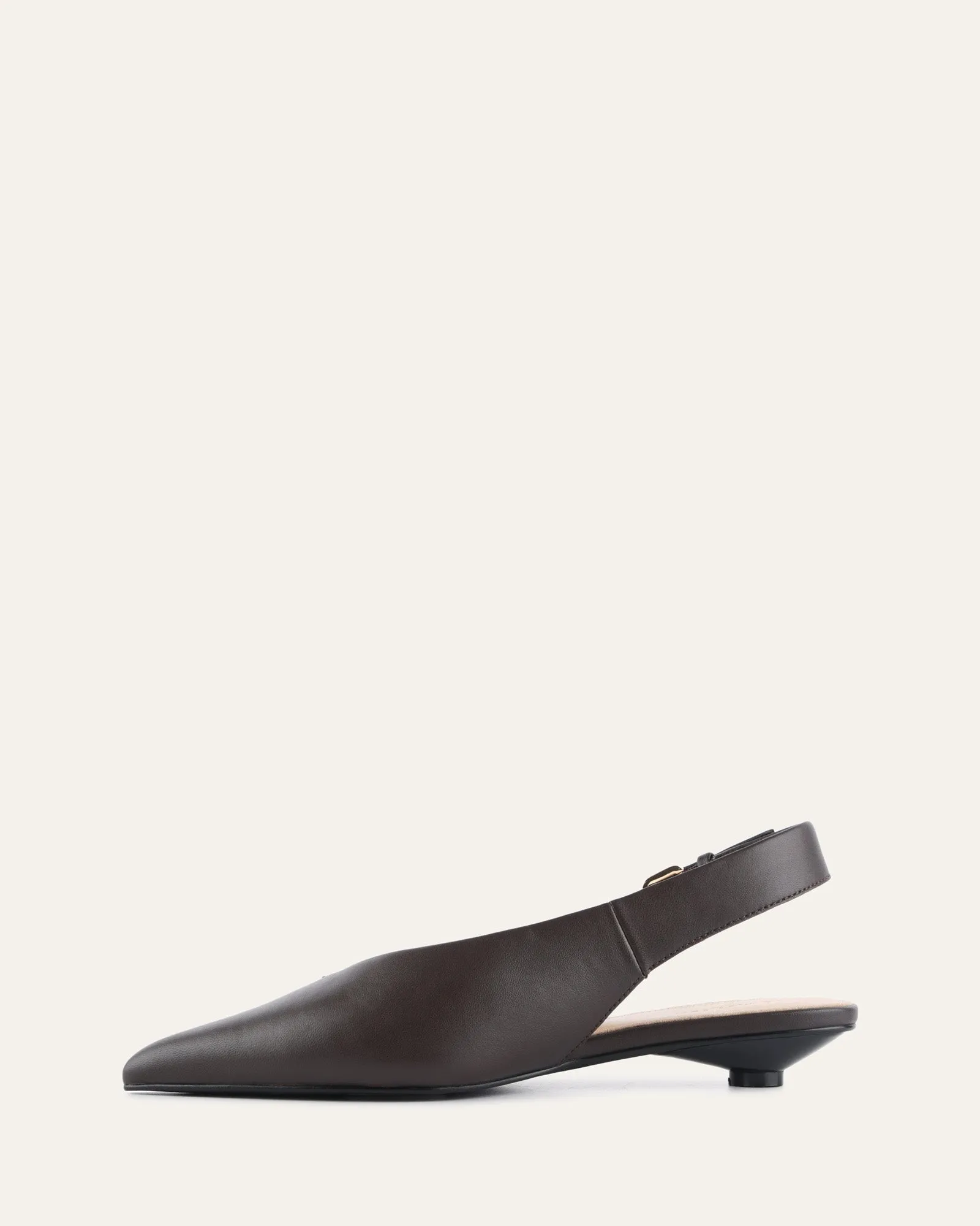 ALBIE DRESS FLATS BITTER CHOC LEATHER sold by Jo Mercer product image thumbnail 5