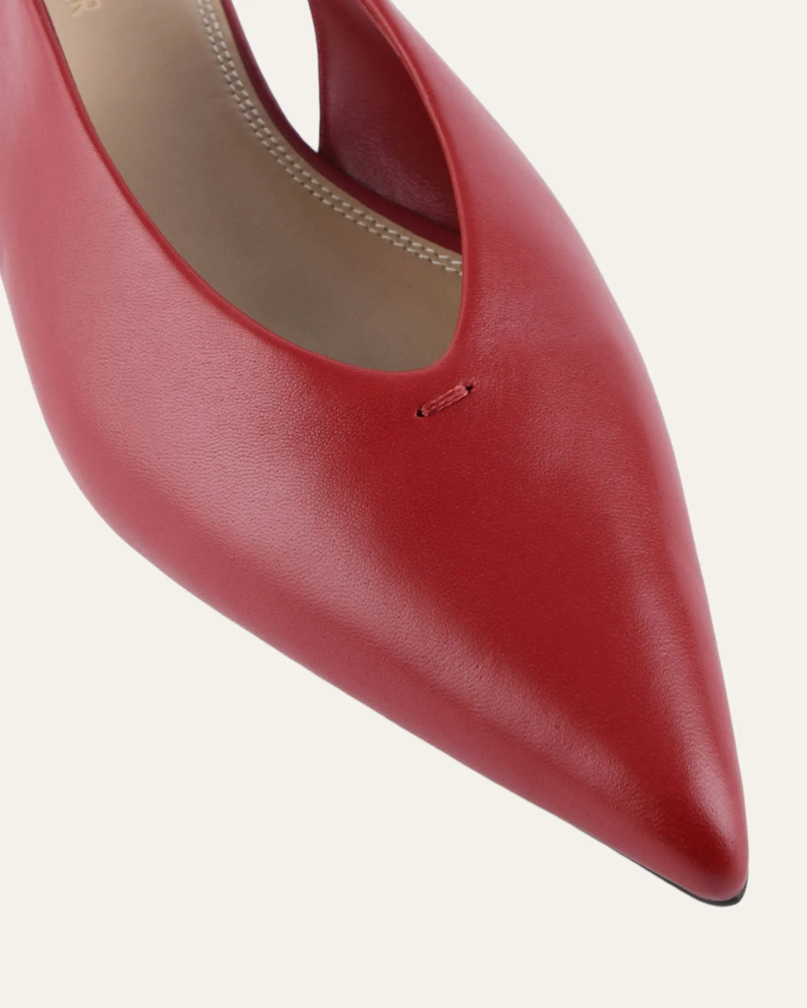 ALBIE DRESS FLATS RUBY RED LEATHER sold by Jo Mercer product image thumbnail 3
