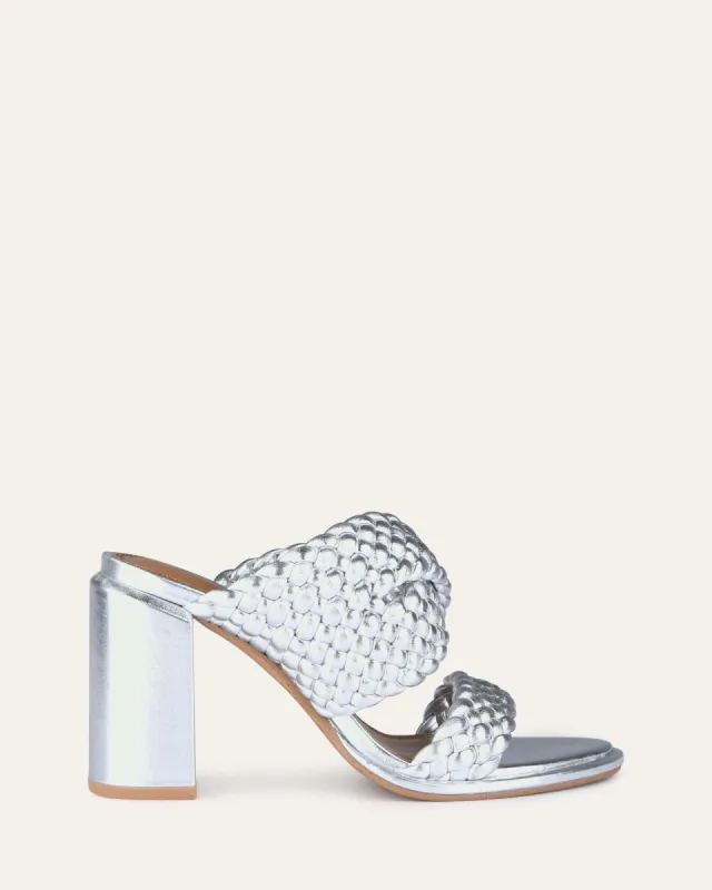 PALERMO HIGH HEEL SANDALS SILVER sold by Jo Mercer