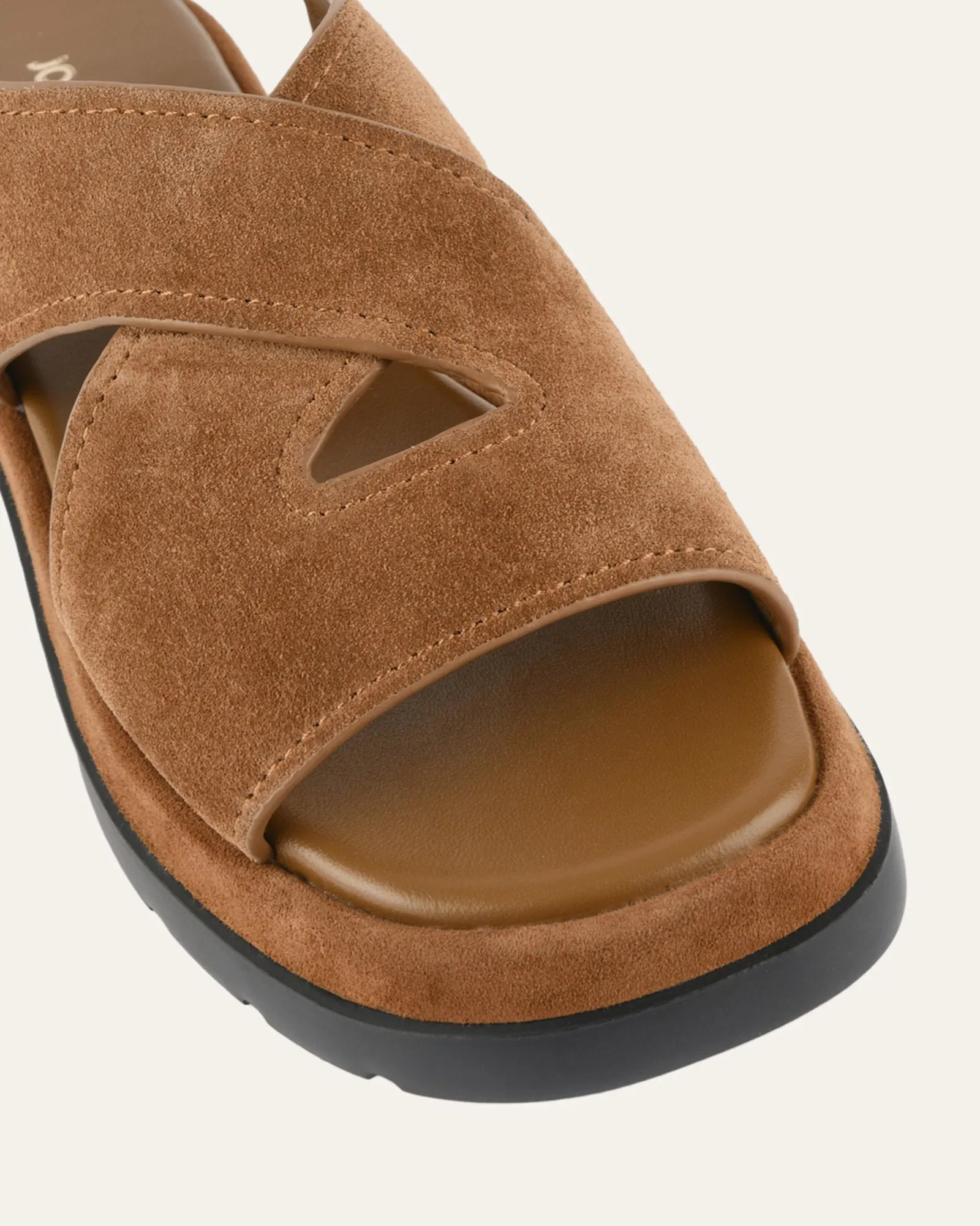 TOORAK FLAT SANDALS BISCUIT SUEDE sold by Jo Mercer product image thumbnail 3