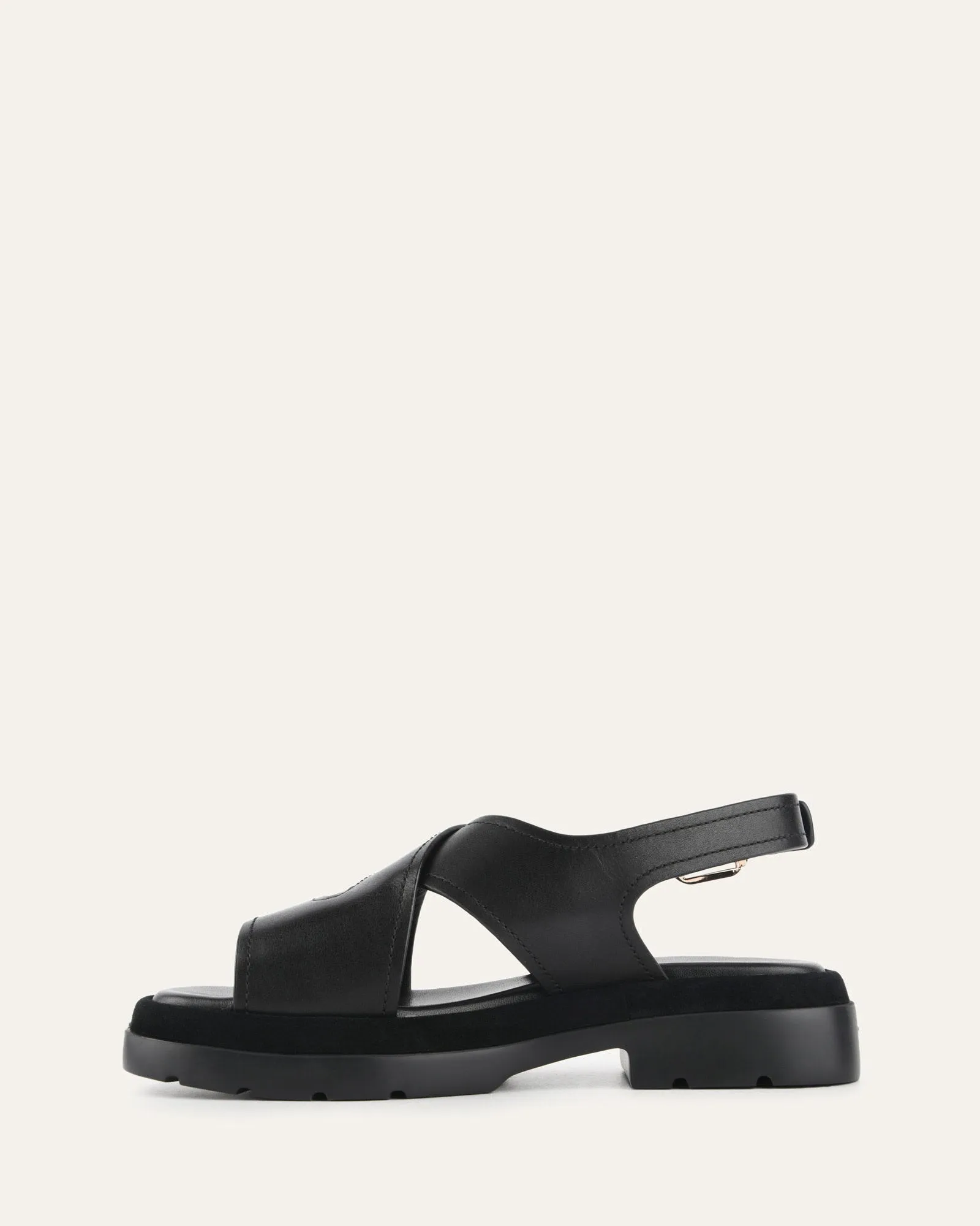 TOORAK FLAT SANDALS BLACK LEATHER sold by Jo Mercer product image thumbnail 5