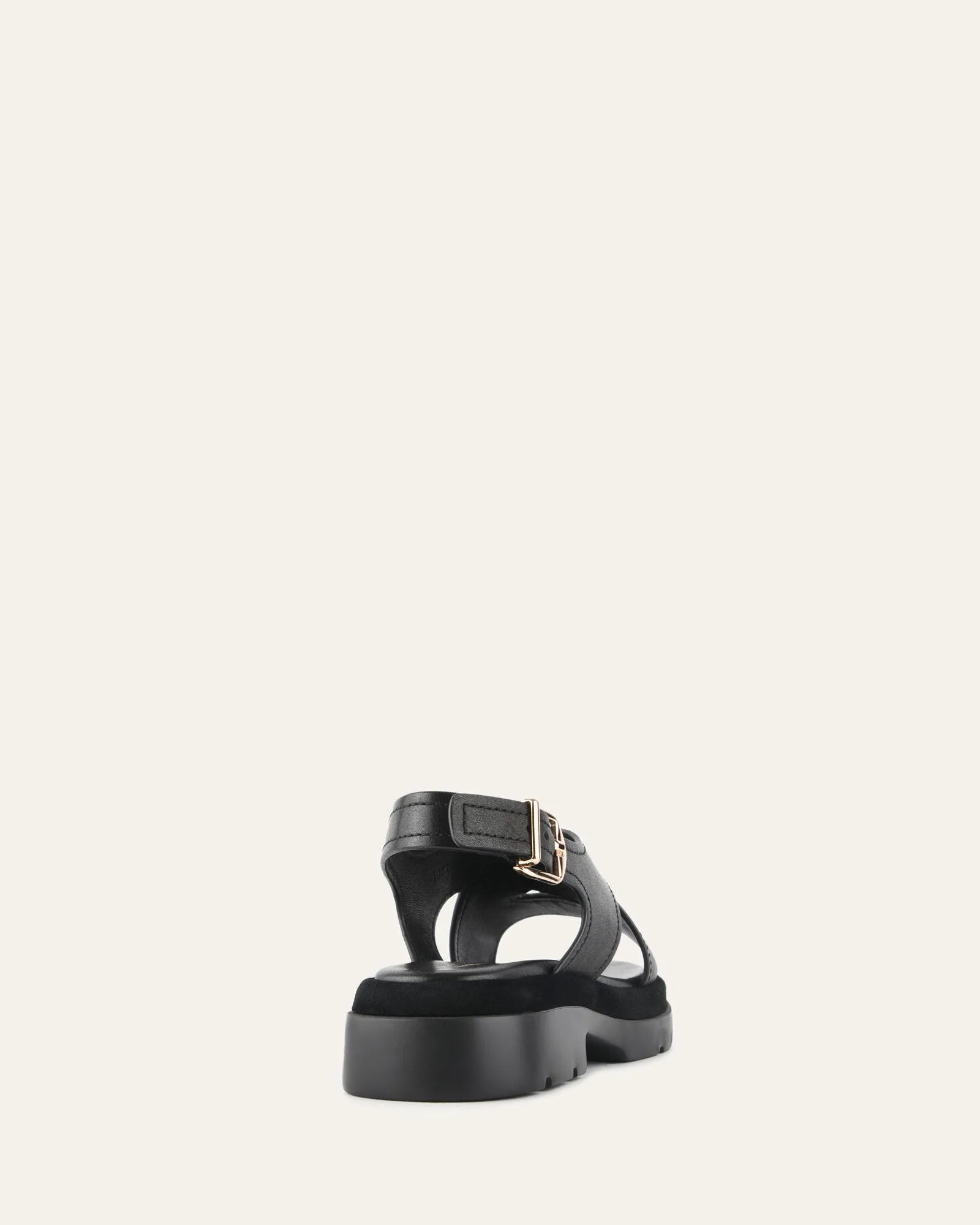 TOORAK FLAT SANDALS BLACK LEATHER sold by Jo Mercer product image thumbnail 4