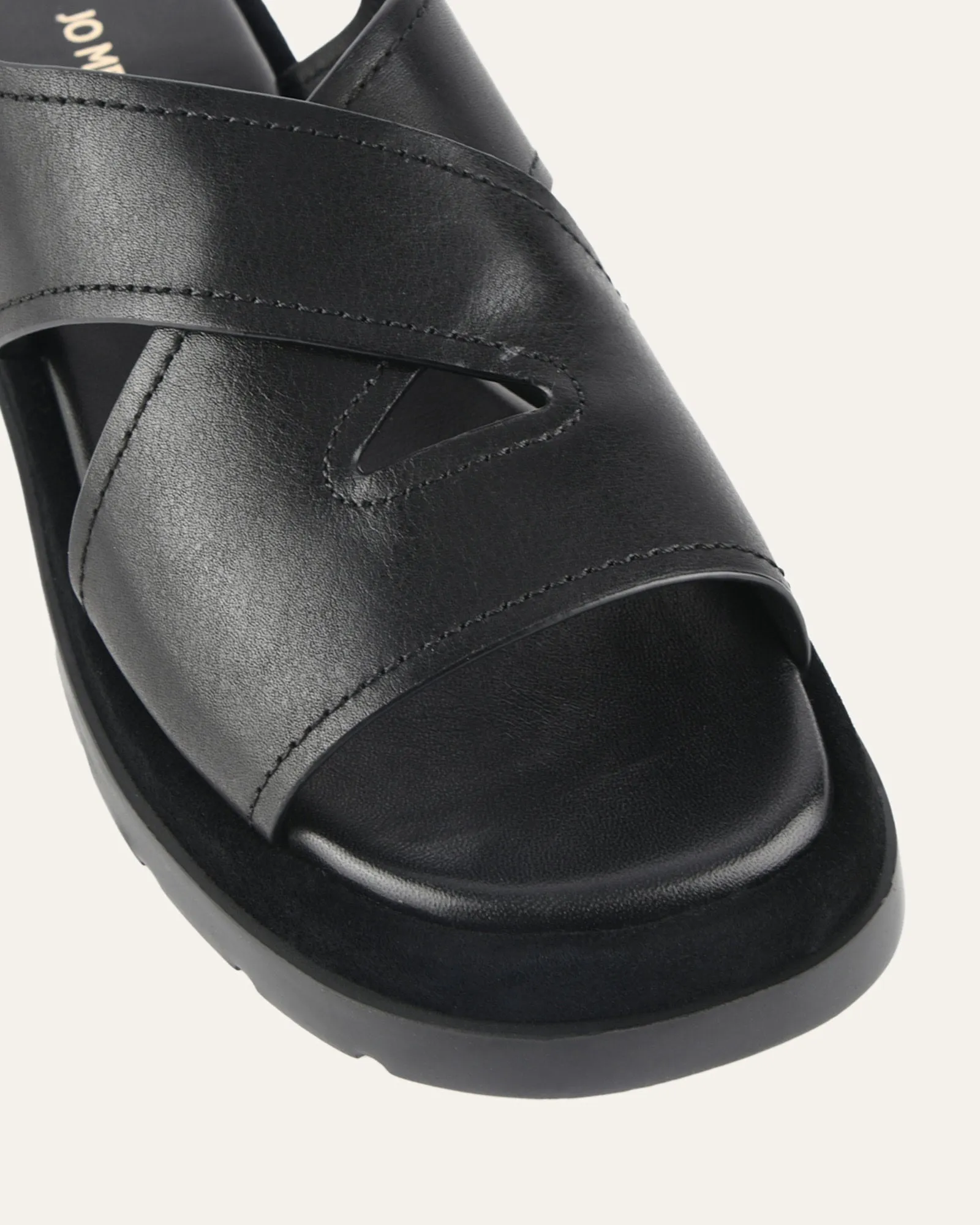 TOORAK FLAT SANDALS BLACK LEATHER sold by Jo Mercer product image thumbnail 3