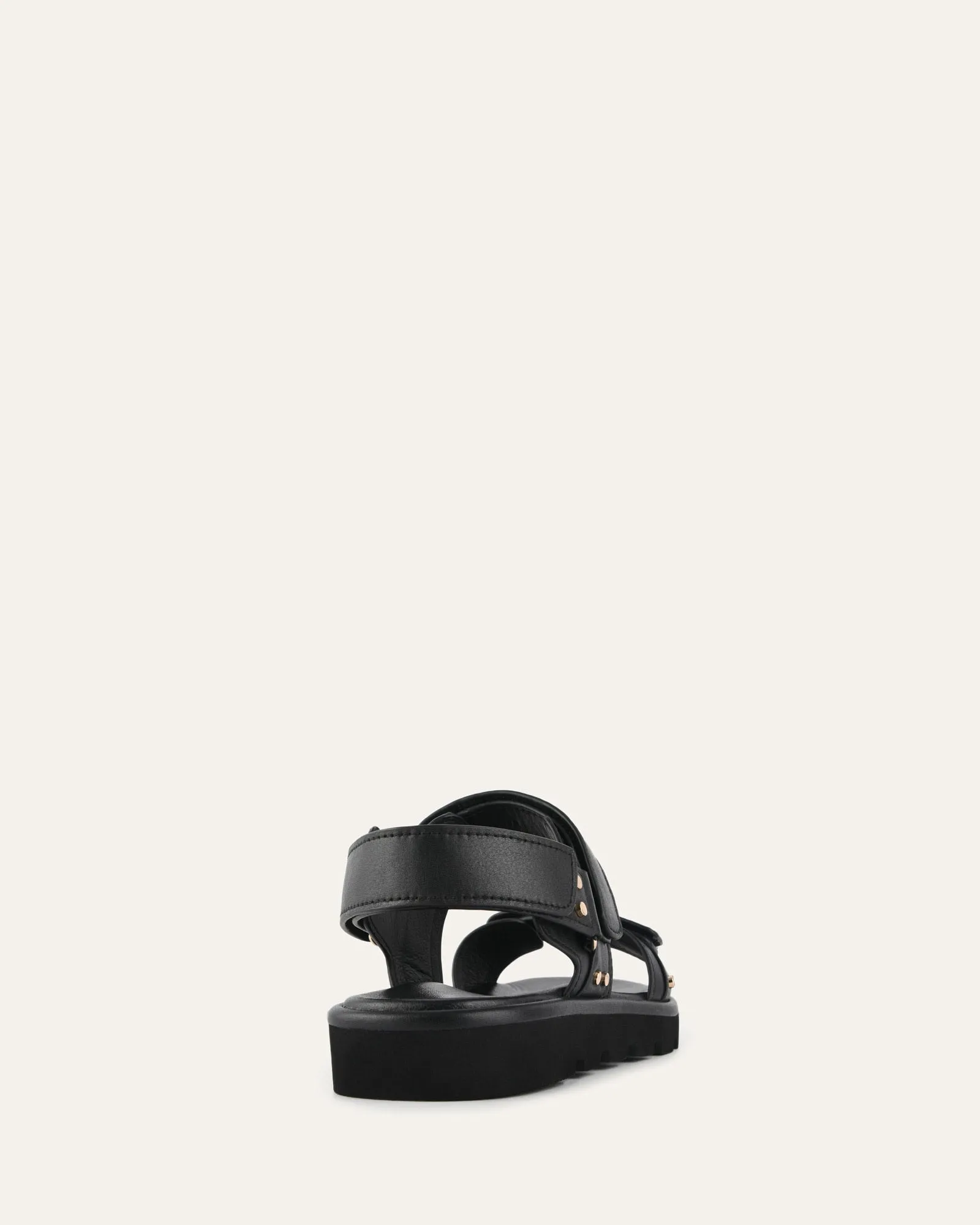 RUFUS FLAT SANDALS BLACK LEATHER sold by Jo Mercer product image thumbnail 5