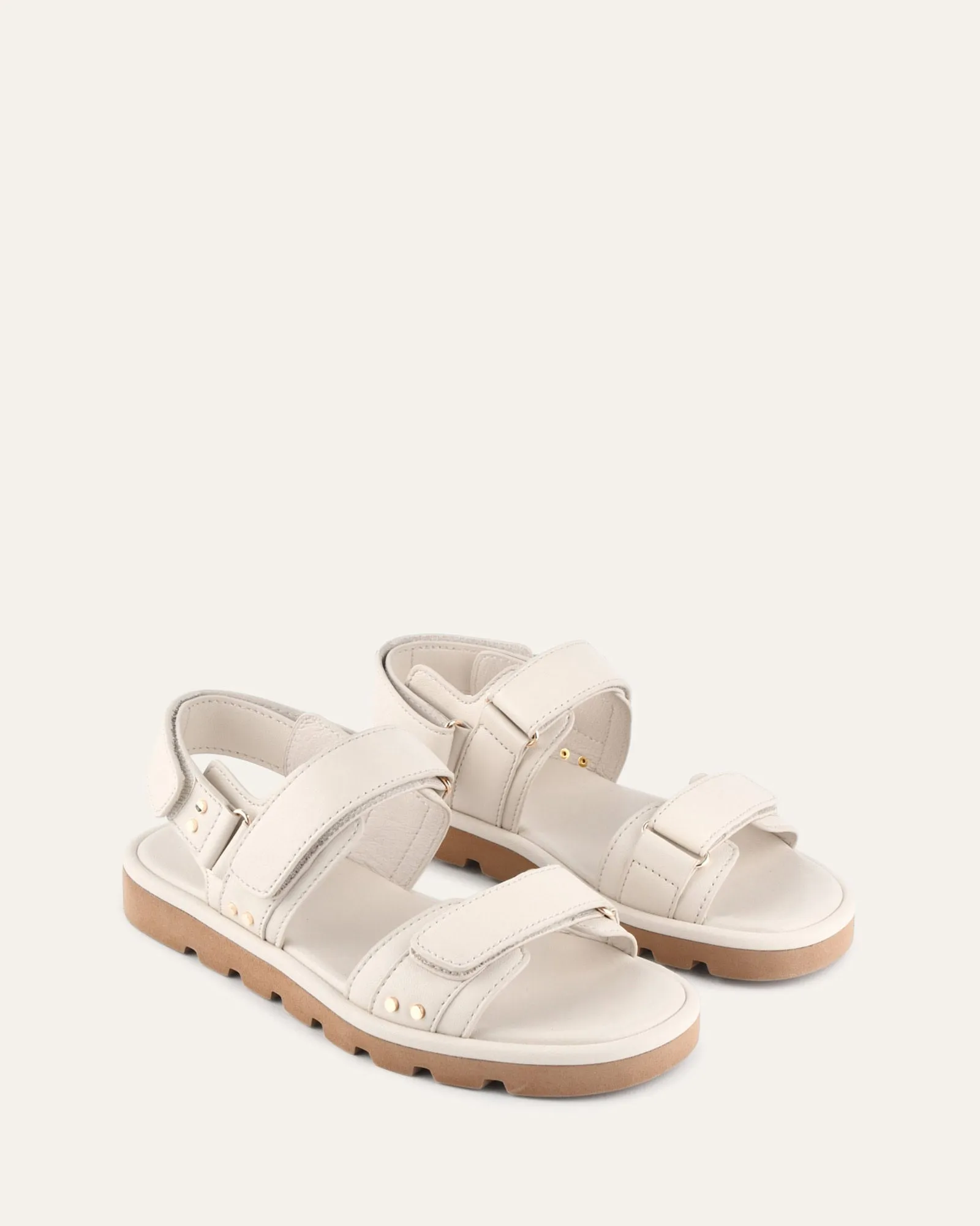 RUFUS FLAT SANDALS OFF WHITE LEATHER sold by Jo Mercer product image thumbnail 2