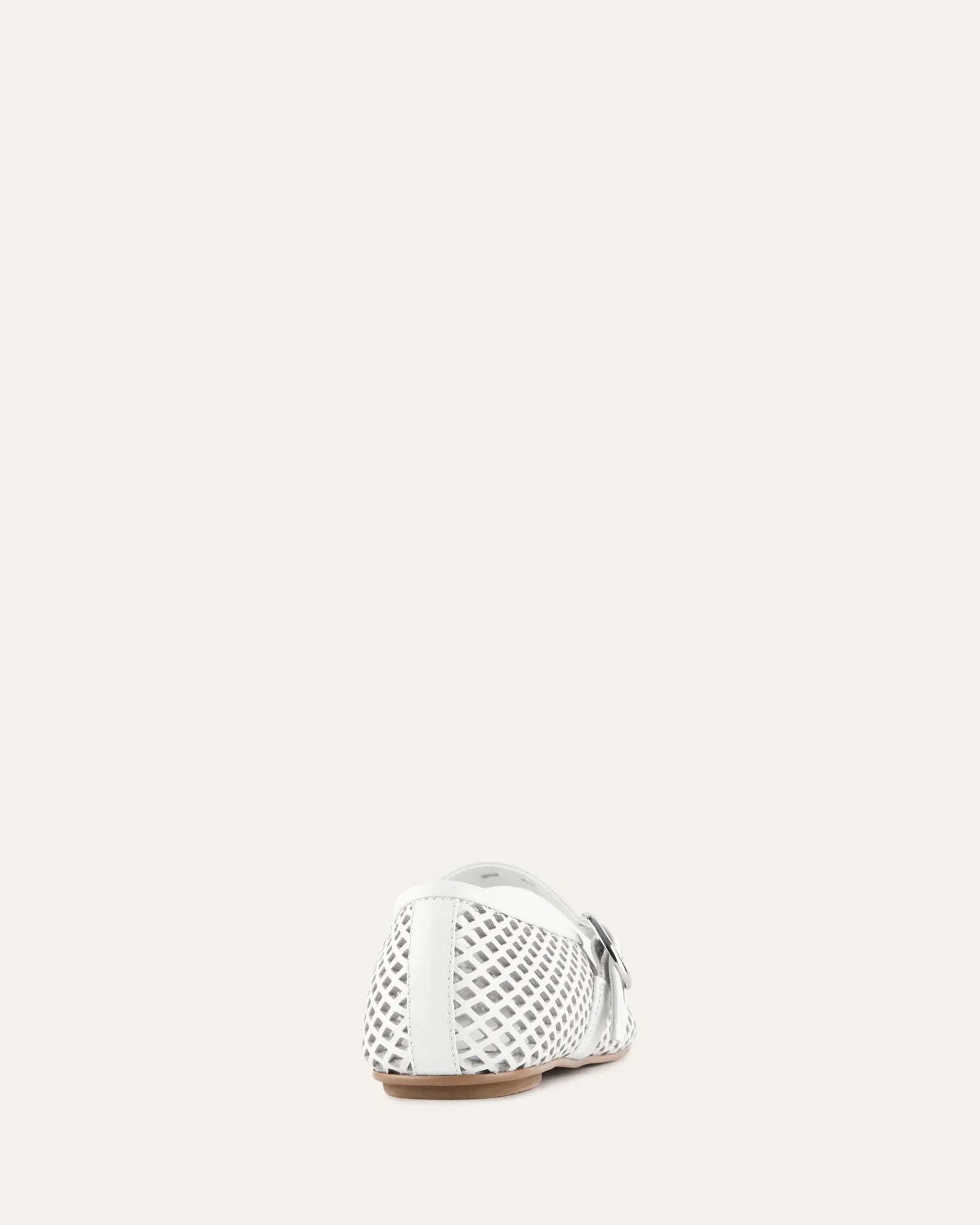 GINGER BALLET FLATS WHITE LEATHER sold by Jo Mercer product image thumbnail 5