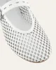 GINGER BALLET FLATS WHITE LEATHER sold by Jo Mercer