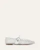 GINGER BALLET FLATS WHITE LEATHER sold by Jo Mercer