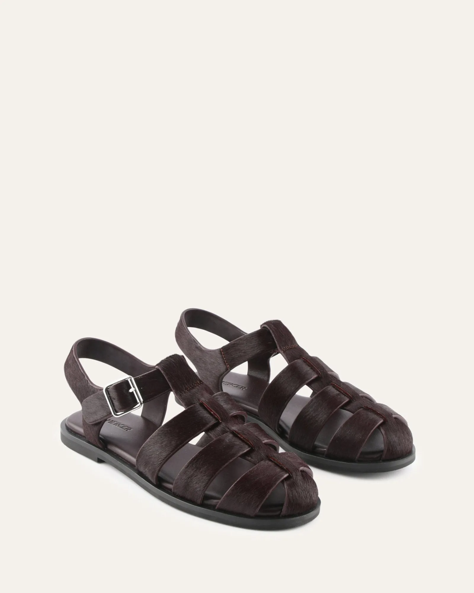 FINN FLAT SANDALS MERLOT LEATHER sold by Jo Mercer product image thumbnail 2