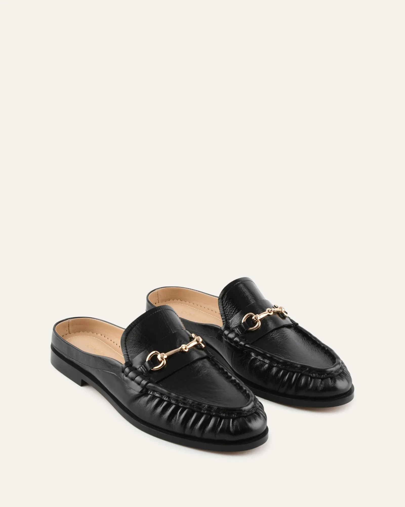 MAGGIE LOAFERS BLACK LEATHER sold by Jo Mercer product image thumbnail 2