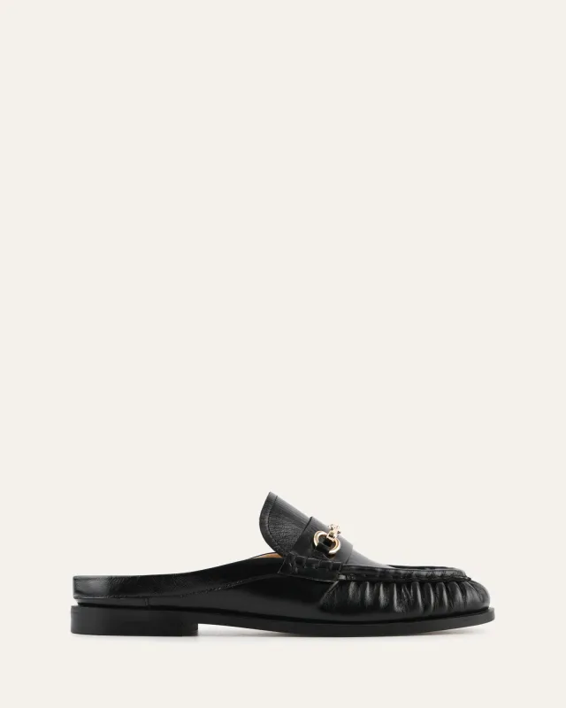 MAGGIE LOAFERS BLACK LEATHER sold by Jo Mercer