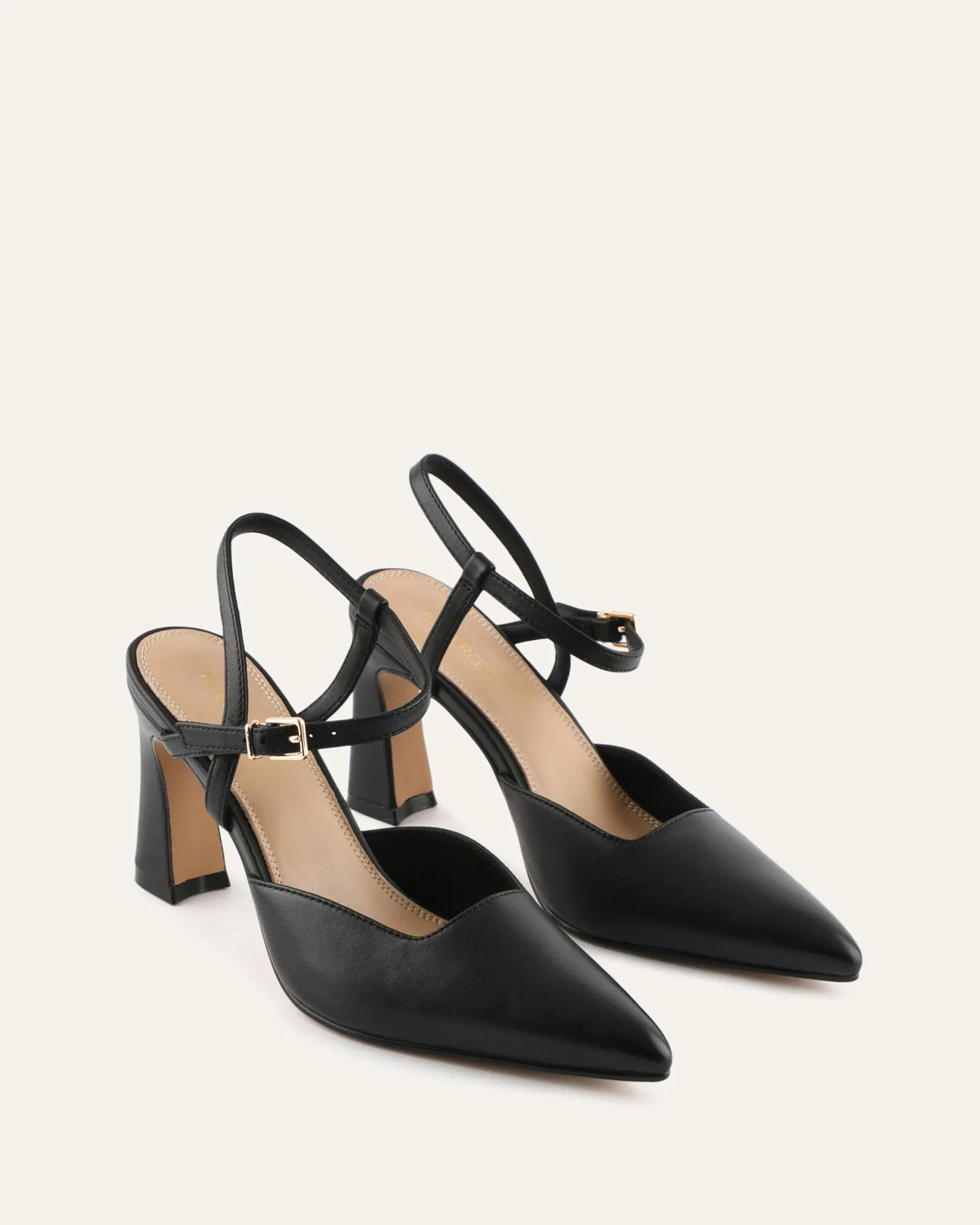 DAWN HIGH HEELS BLACK LEATHER sold by Jo Mercer product image thumbnail 2