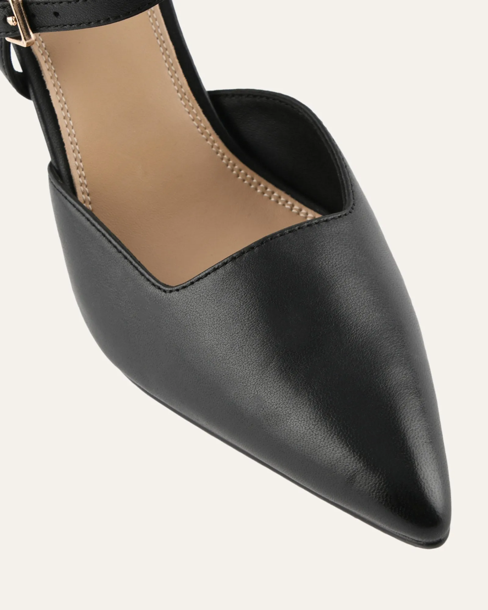 DAWN HIGH HEELS BLACK LEATHER sold by Jo Mercer product image thumbnail 3