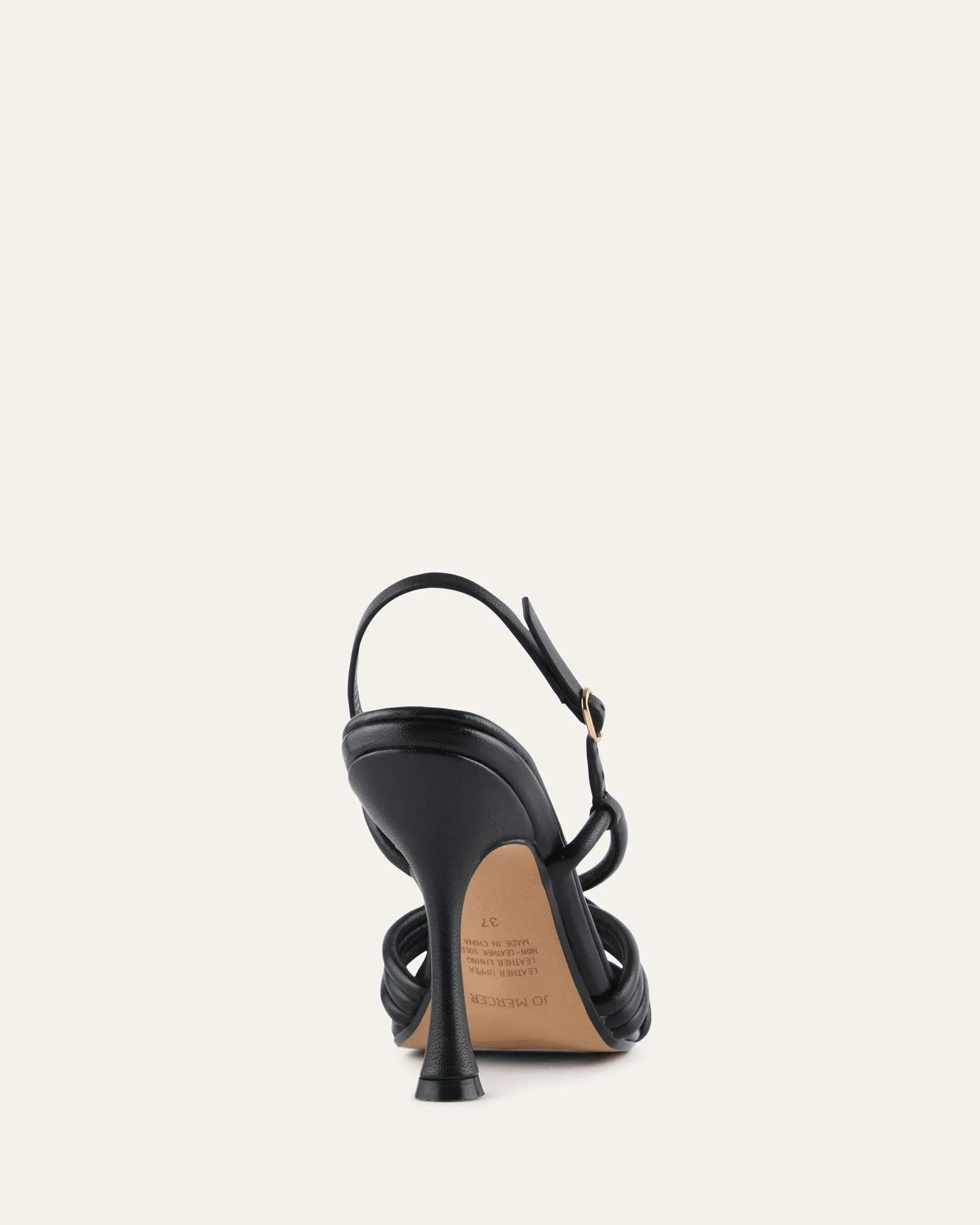 XANTHE MID HEEL SANDALS BLACK LEATHER sold by Jo Mercer product image thumbnail 4