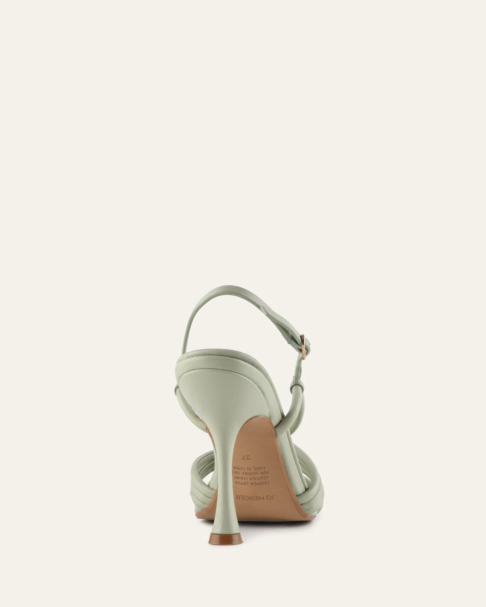 XANTHE MID HEEL SANDALS LIGHT SAGE LEATHER sold by Jo Mercer product image thumbnail 4