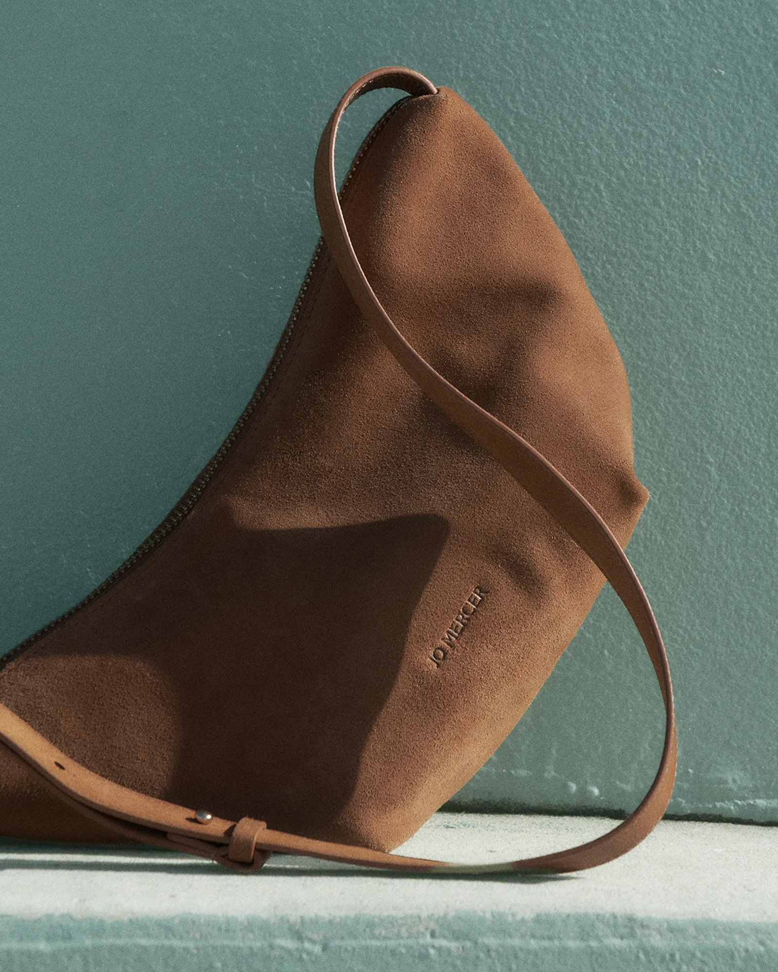 FLEET CROSSBODY BAG BISCUIT SUEDE sold by Jo Mercer product image thumbnail 2