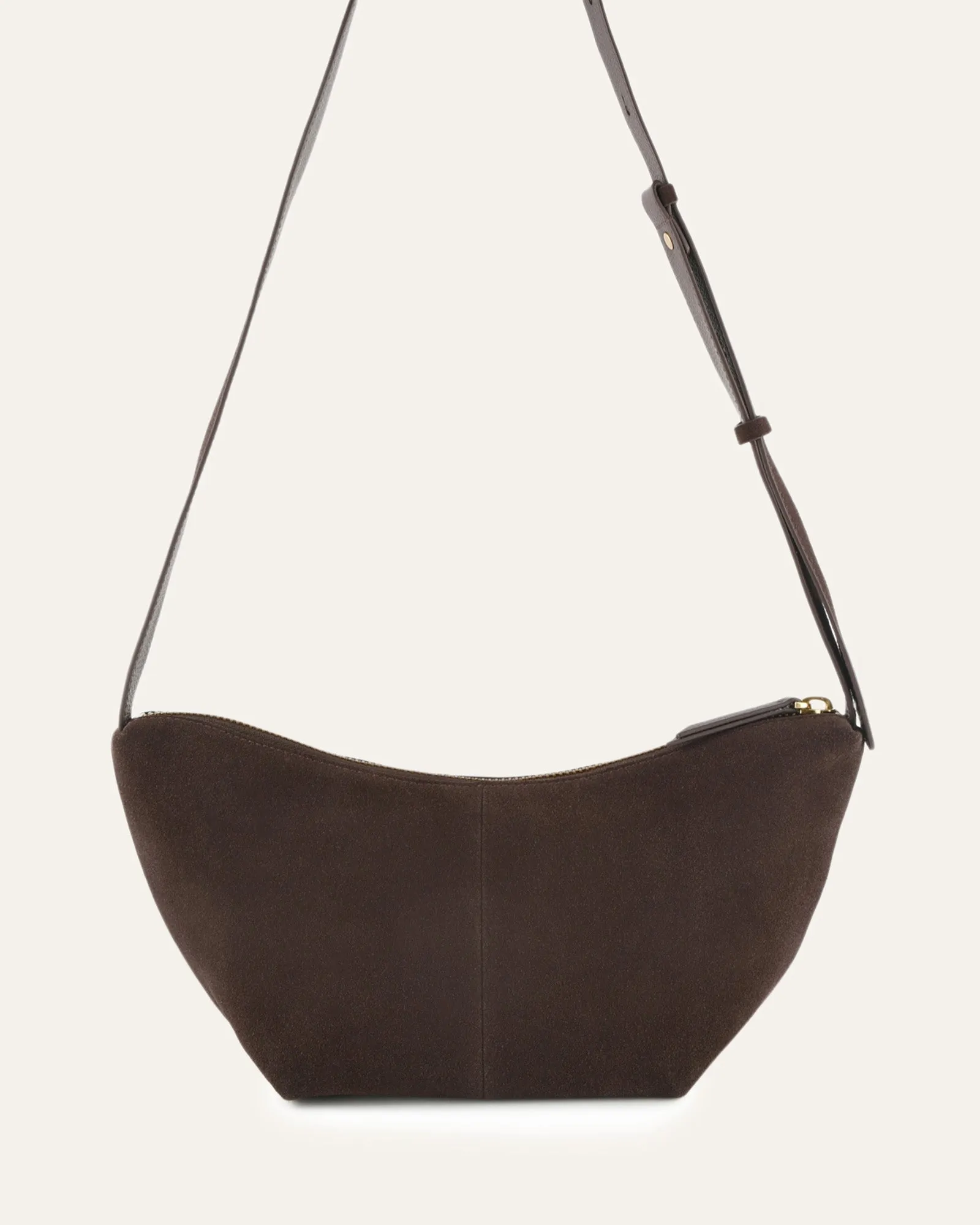 FLEET CROSSBODY BAG BITTER CHOC SUEDE sold by Jo Mercer product image thumbnail 3
