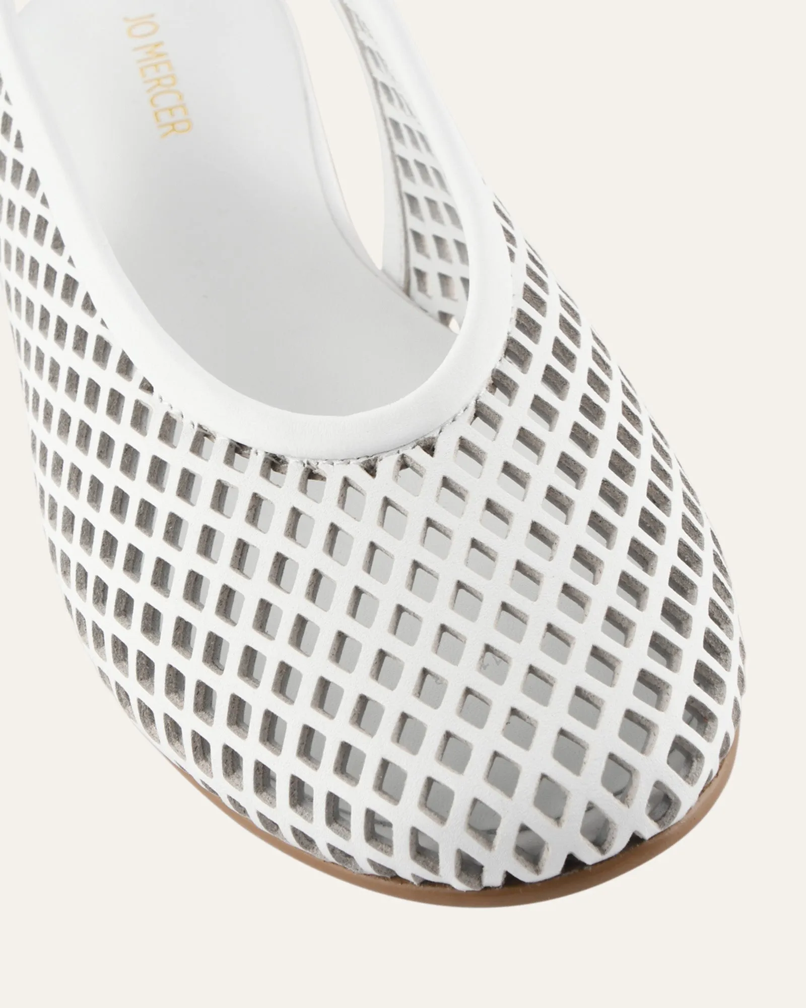 GINKO CASUAL FLATS WHITE LEATHER sold by Jo Mercer product image thumbnail 3