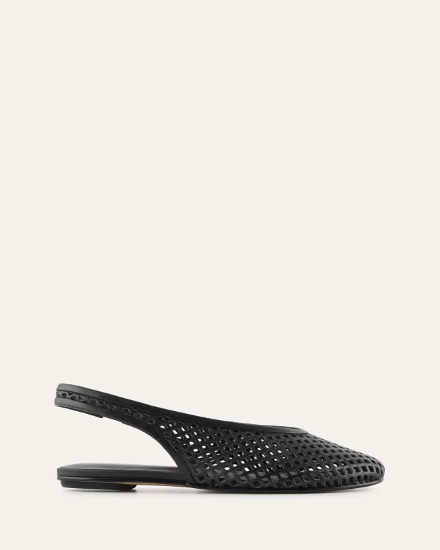 GINKO CASUAL FLATS BLACK LEATHER sold by Jo Mercer