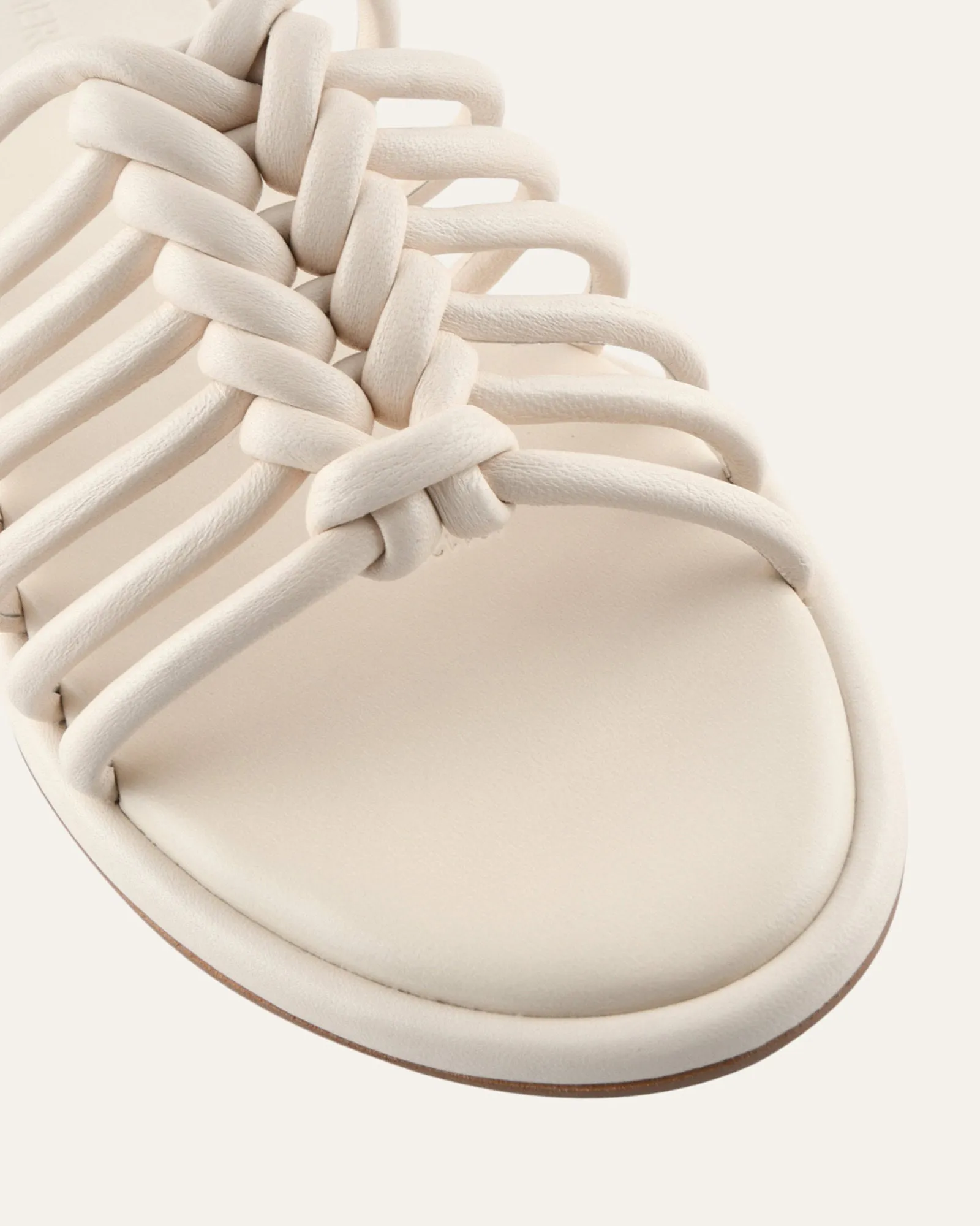 CHIA FLAT SANDALS OFF WHITE LEATHER sold by Jo Mercer product image thumbnail 3