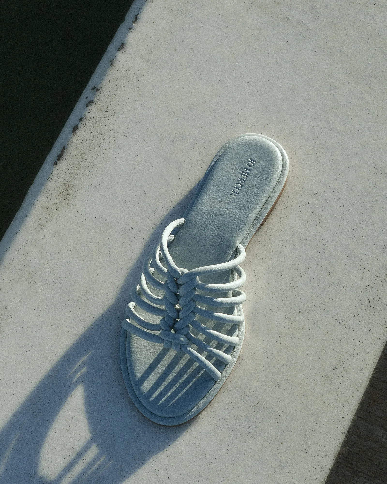 CHIA FLAT SANDALS DUSK BLUE LEATHER sold by Jo Mercer product image thumbnail 2