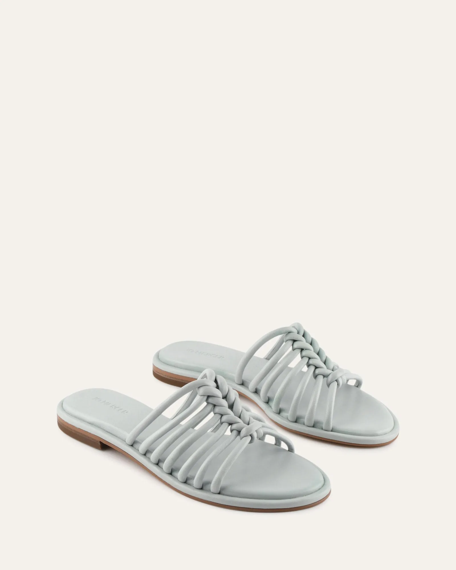 CHIA FLAT SANDALS DUSK BLUE LEATHER sold by Jo Mercer product image thumbnail 3