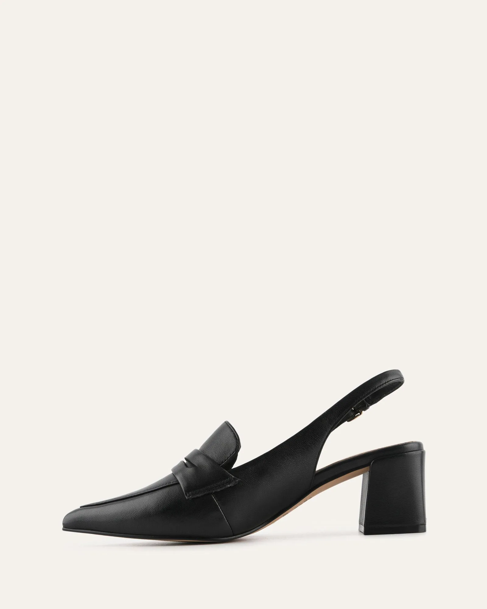 CARLTON LOW HEELS BLACK LEATHER sold by Jo Mercer product image thumbnail 5