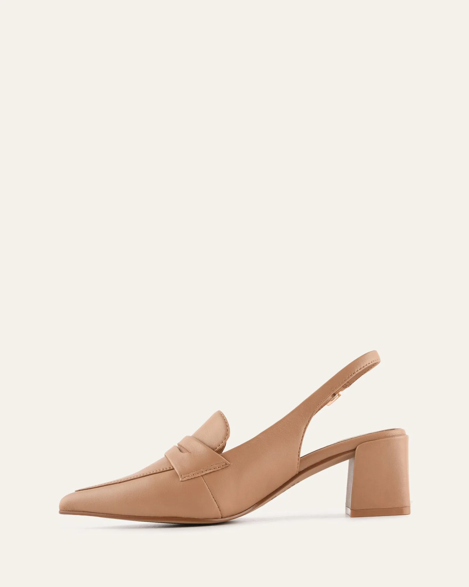 CARLTON LOW HEELS TAN LEATHER sold by Jo Mercer product image thumbnail 5